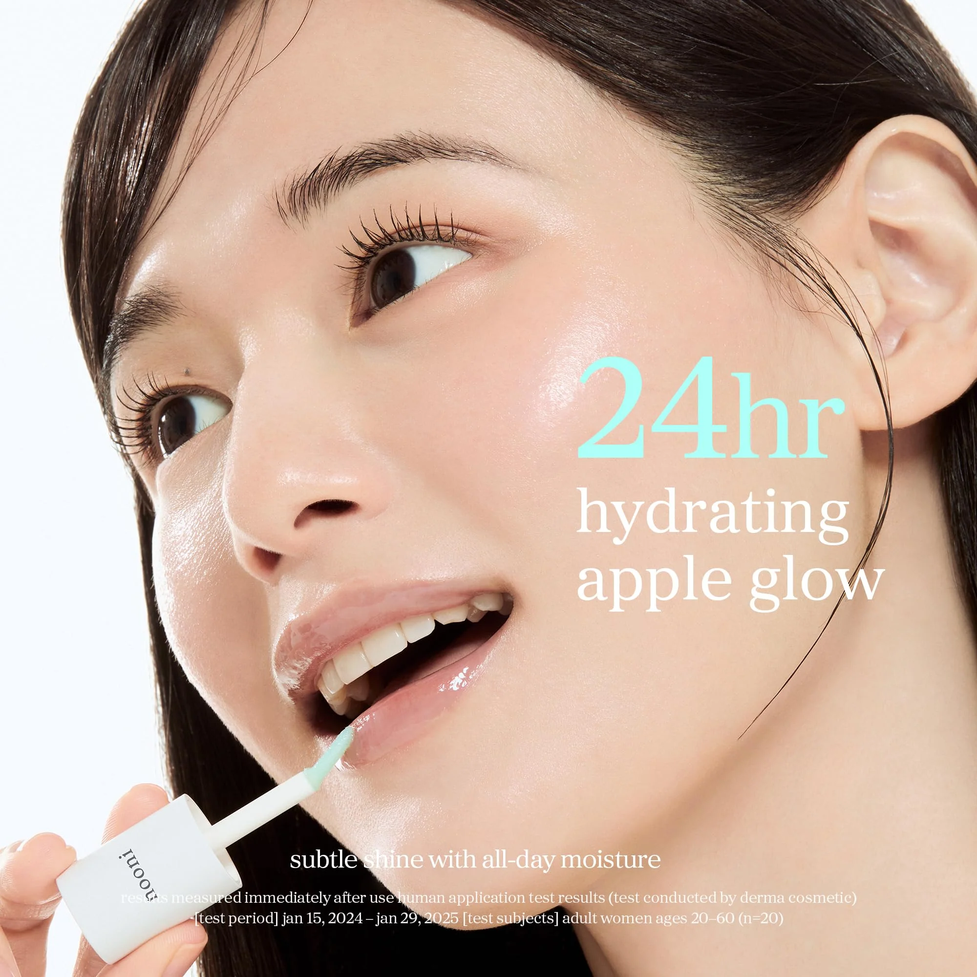 NOONI Korean Lip Oil - Applemint | Long-Lasting, Moisturizing, Plumping, Revitalizing for Dry Lips, Waterproof, No Peel Off, Hydrating, Nourishing Crystal Clear, 0.12 FL Oz - Image 6