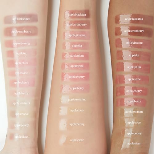 NOONI Korean Lip Oil - Applepeony | Long-Lasting, Moisturizing, Plumping, Revitalizing for Dry Lips, Waterproof, No Peel Off, Hydrating, Stocking Stuffers, Cute Stuff, 0.12 FL Oz - Image 3