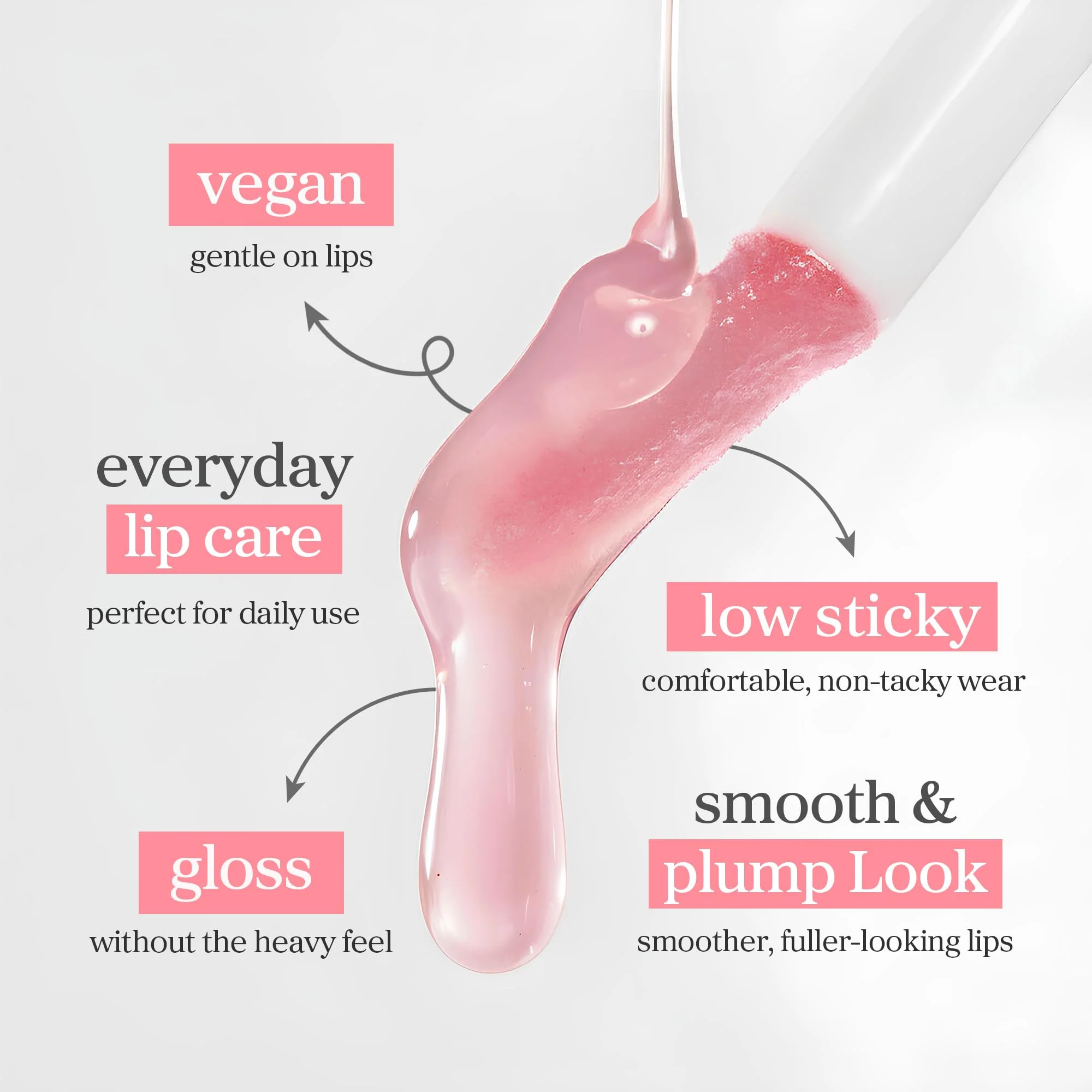 NOONI Korean Lip Oil - Applepeony | Long-Lasting, Moisturizing, Plumping, Revitalizing for Dry Lips, Waterproof, No Peel Off, Hydrating, Stocking Stuffers, Cute Stuff, 0.12 FL Oz - Image 4