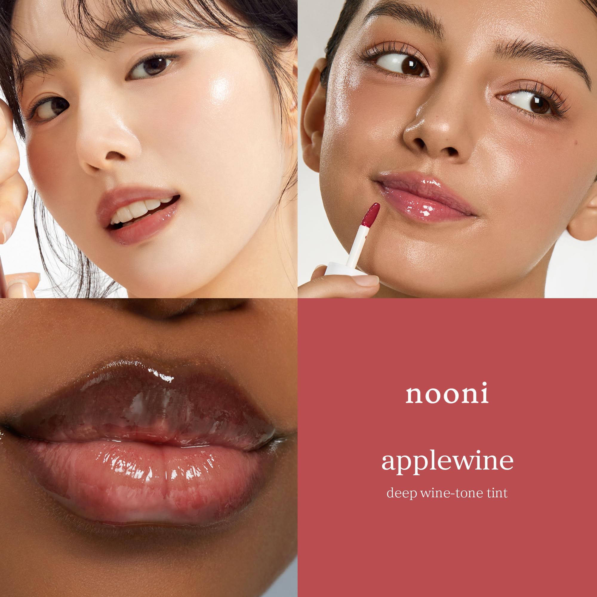NOONI Korean Lip Oil - Applewine | Long-Lasting, Moisturizing, Plumping, Revitalizing for Dry Lips, Waterproof, No Peel Off, Hydrating, Stocking Stuffers, Gifts For Women, 0.12 FL Oz - Image 10