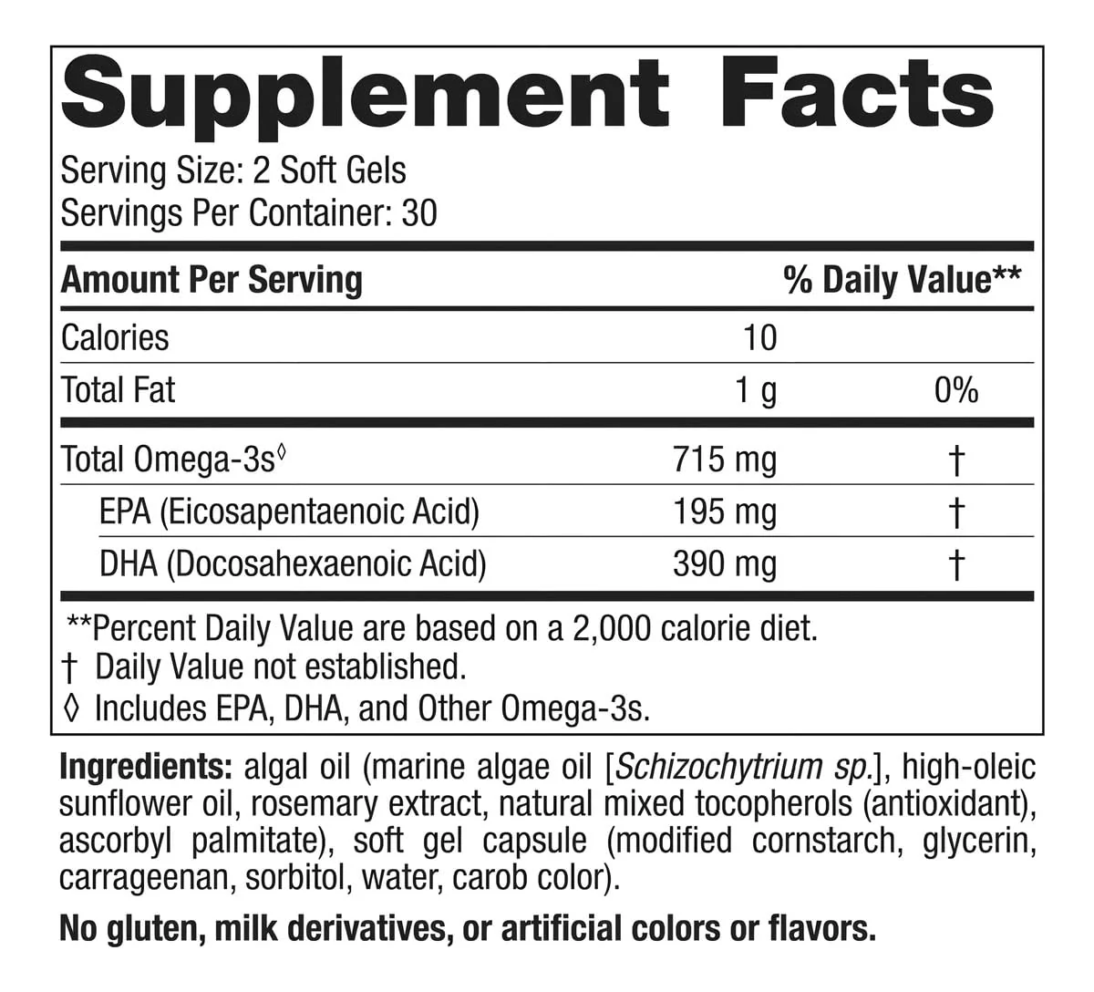 Nordic Naturals Algae Omega - 60 Soft Gels - 715 mg Omega-3 - Certified Vegan Algae Oil - Plant-Based EPA & DHA - Heart, Eye, Immune & Brain Health - Non-GMO - 30 Servings - Image 9