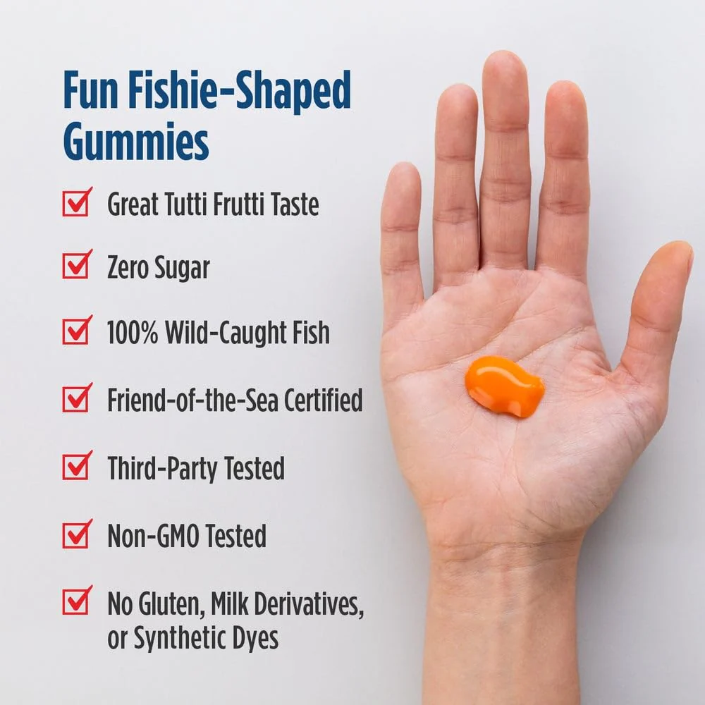 Nordic Naturals Nordic Omega-3 Fishies, Tutti Frutti - 36 Fishies - 300 mg Total Omega-3s with EPA & DHA - Healthy Brain, Mood, Vision & Immune System - Non-GMO - 36 Servings - Image 4