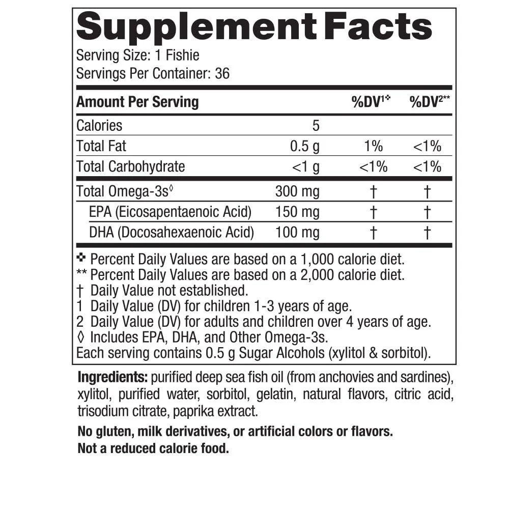 Nordic Naturals Nordic Omega-3 Fishies, Tutti Frutti - 36 Fishies - 300 mg Total Omega-3s with EPA & DHA - Healthy Brain, Mood, Vision & Immune System - Non-GMO - 36 Servings - Image 8