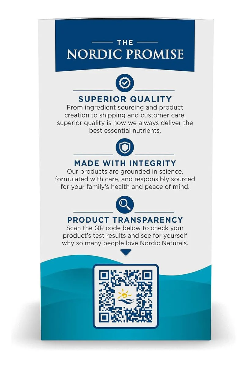 Nordic Naturals Omega-3 in Fish Gelatin, Lemon Flavor - 60 Fish Gels - 690 mg Omega-3 - Fish Oil - EPA & DHA - Immune Support, Brain & Heart Health, Optimal Wellness - Non-GMO - 30 Servings - Image 4