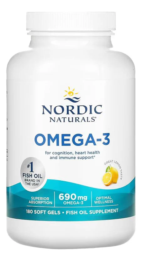 Nordic Naturals Omega-3, Lemon Flavor - 180 Soft Gels - 690 mg Omega-3 - Fish Oil - EPA & DHA - Immune Support, Brain & Heart Health, Optimal Wellness - Non-GMO - 90 Servings - Image 7