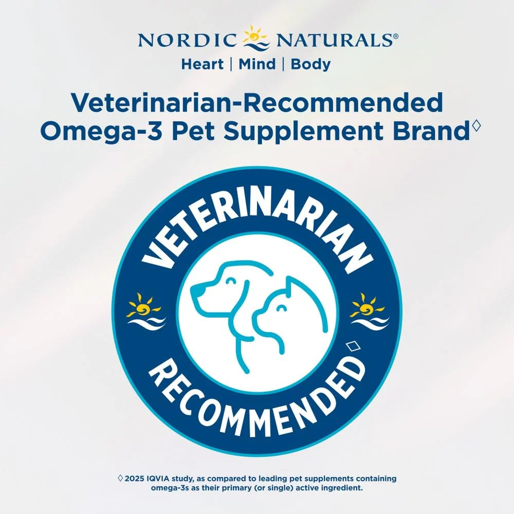 Nordic Naturals Omega-3 Pet, Unflavored - 16 oz - 1380 mg Omega-3 Per Teaspoon - Fish Oil for Large to Very Large Dogs with EPA & DHA - Promotes Heart, Skin, Coat, & Immune Health - Image 2