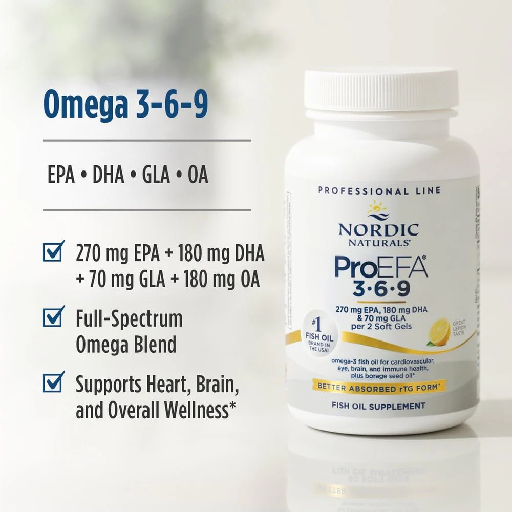 Nordic Naturals ProEFA 3-6-9, Lemon Flavor - 90 Soft Gels - 565 mg Omega-3 - EPA & DHA with Added GLA - Healthy Skin, Cognition, & Positive Mood - Non-GMO - 45 Servings - Image 3