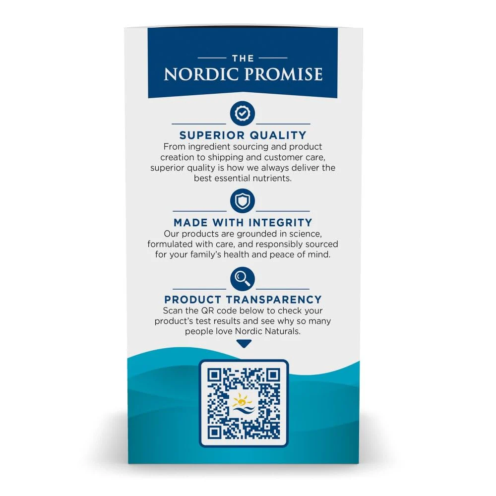 Nordic Naturals Ultimate Omega, Lemon Flavor - 90 Soft Gels - 1280 mg Omega-3 - High-Potency Omega-3 Fish Oil Supplement with EPA & DHA - Promotes Brain & Heart Health - Non-GMO - 45 Servings - Image 6