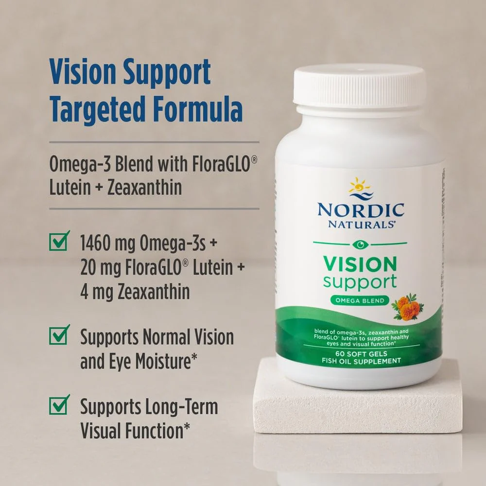 Nordic Naturals Vision Support, Lemon - 60 Soft Gels - with Zeaxanthin and FloraGLO Lutein, for Healthy Eyes and Vision - 30 Servings - Image 3
