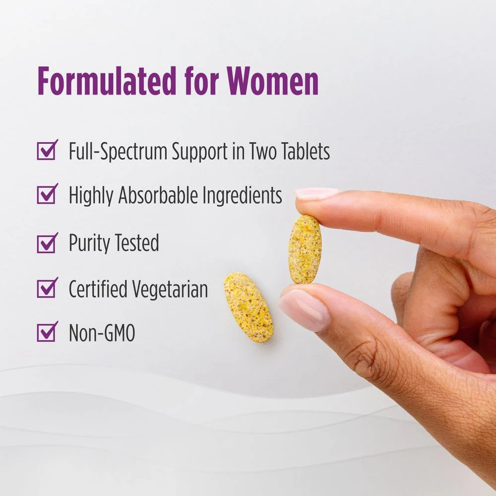 Nordic Naturals Women’s Multivitamin Extra Strength - Skin, Hair, Energy, & Bone Support - Immunity Supplement - 20 Essential Nutrients - 60 Tablets - 30 Servings - Image 4