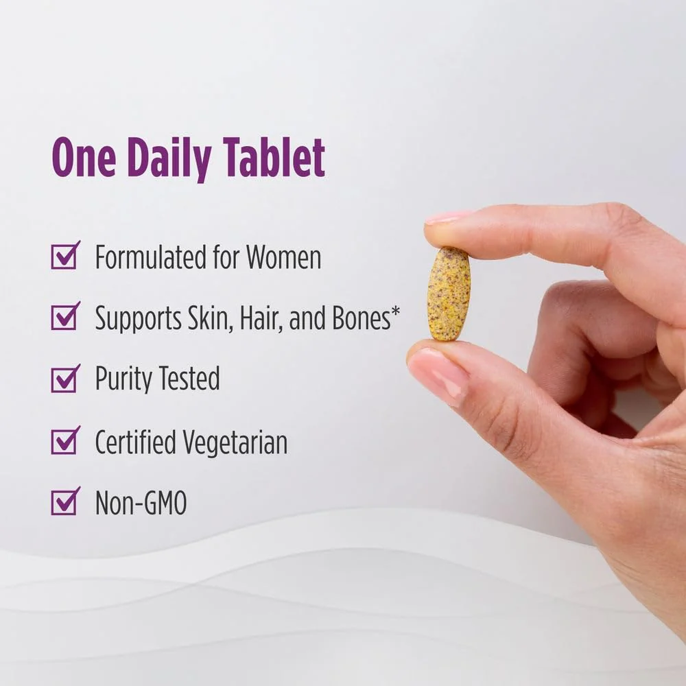 Nordic Naturals Women’s Multivitamin One Daily - Skin, Hair, Energy, & Bone Support - Immunity Supplement - 20 Essential Nutrients - 30 Tablets - 30 Servings - Image 4