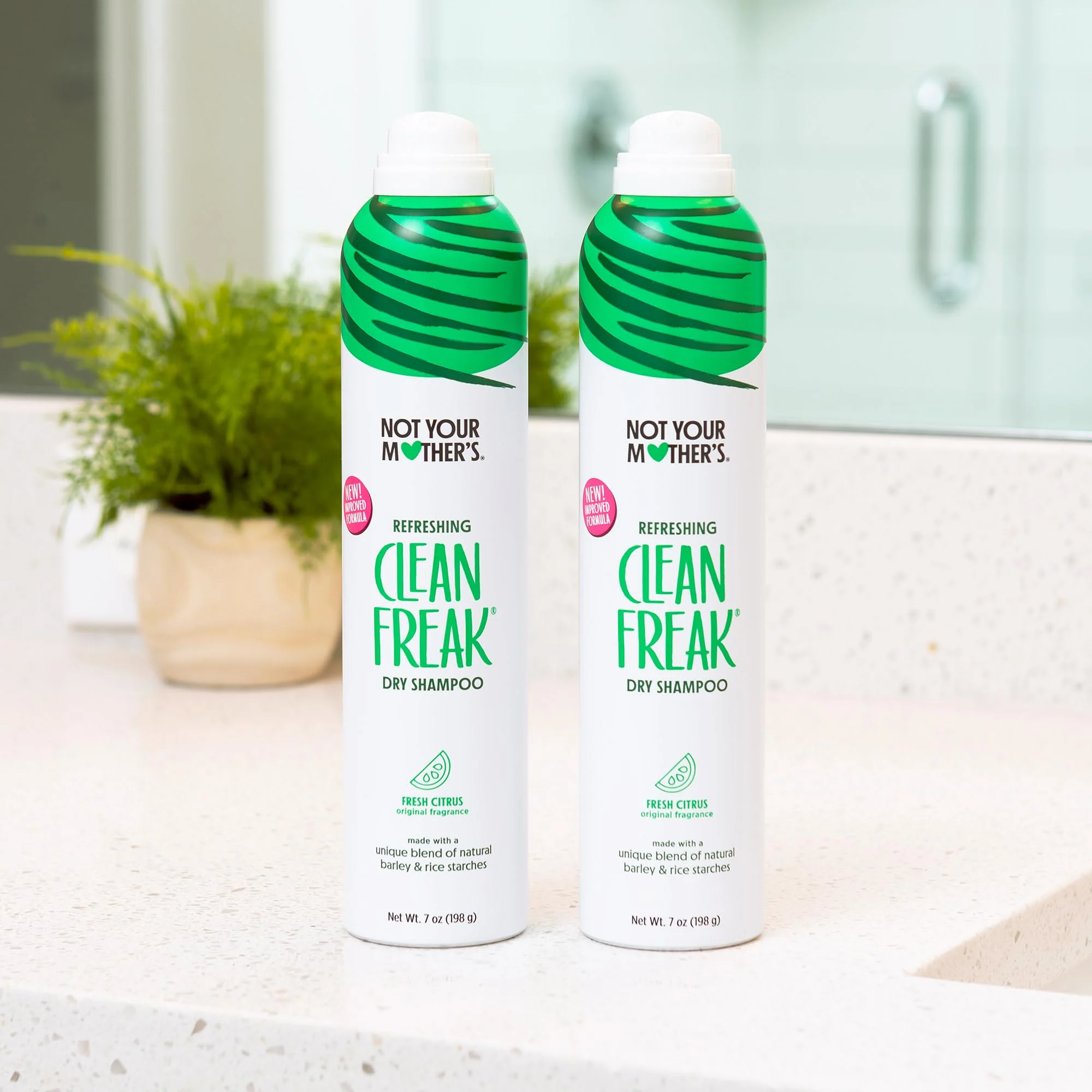 Not Your Mother's Clean Freak Refreshing Dry Shampoo (2-Pack) - 7 oz - Waterless Shampoo Instantly Absorbs Oil - Hair Essentials for All Hair Types - Image 4