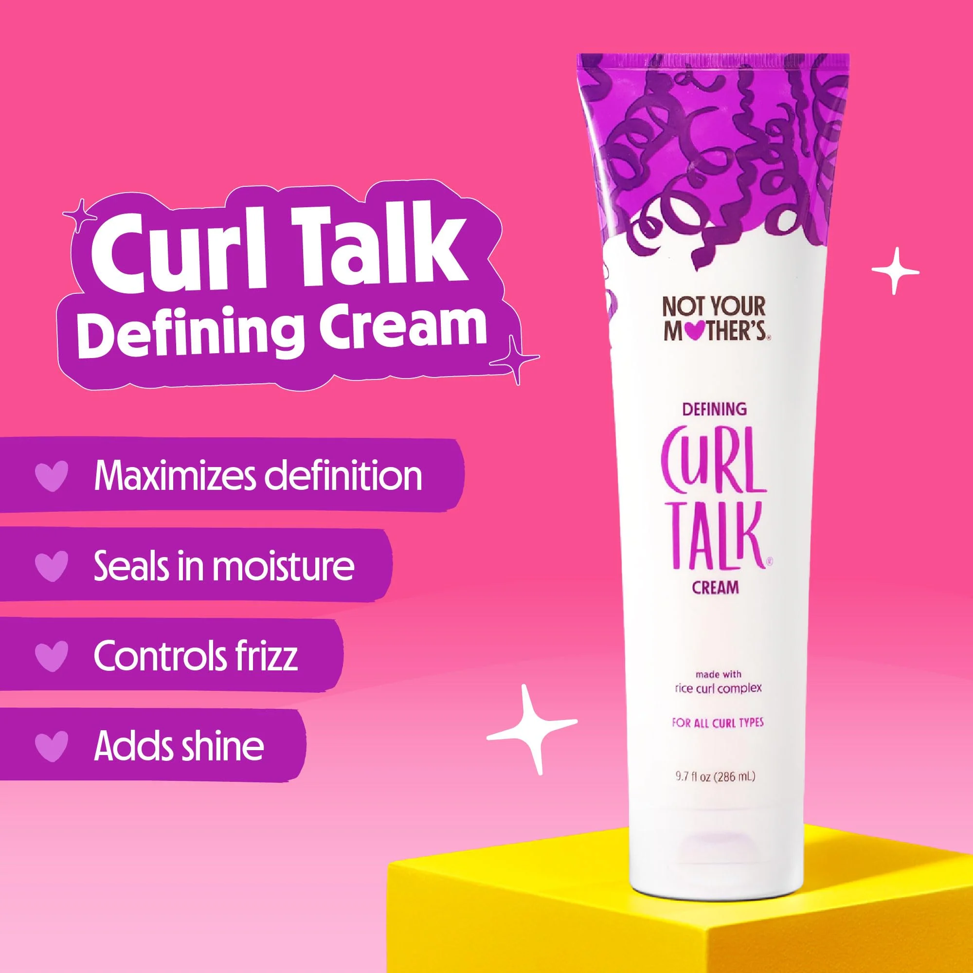 Not Your Mother's Curl Talk Kit, 9.7 fl.oz Defining Cream, 9.7 fl.oz Frizz Control Styling Gel & 7 oz Activating Mousse - Image 8
