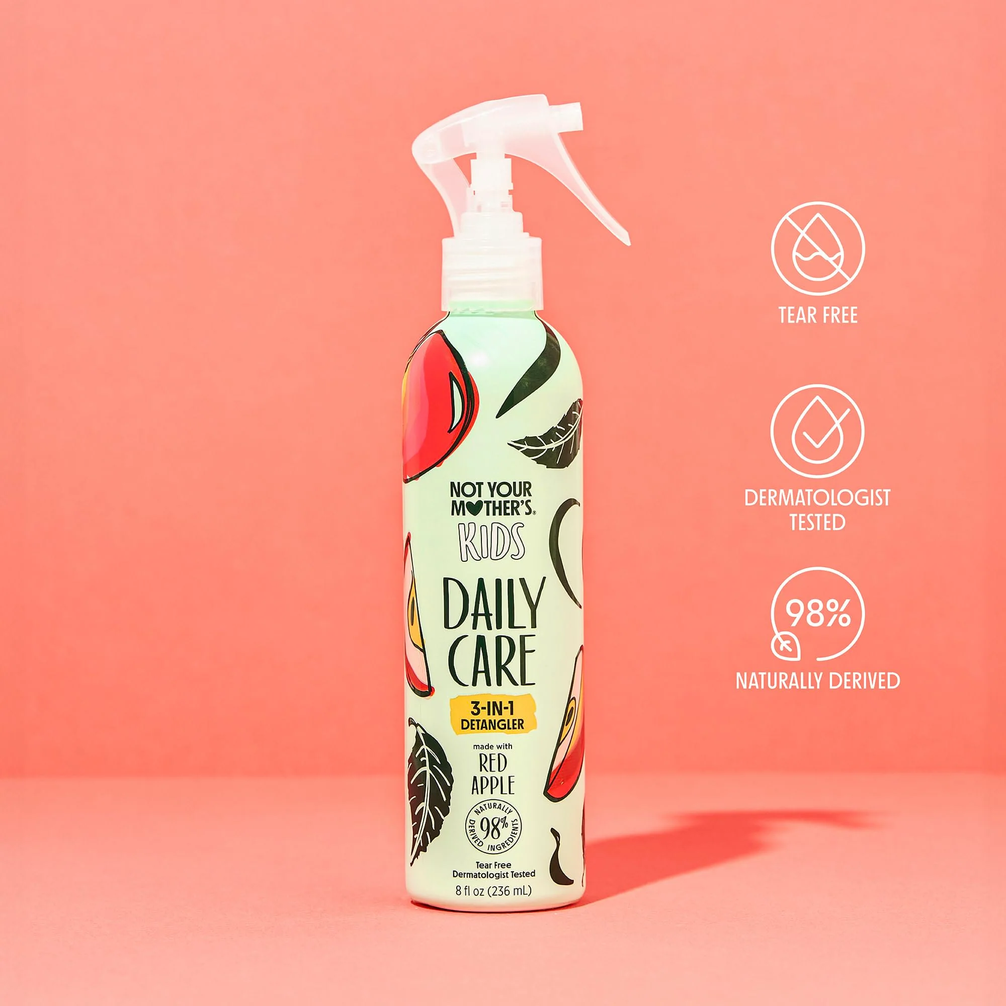 Not Your Mother's Kids Daily Care 2-In-1 Shampoo & Conditioner and 3-In-1 Detangler (2-Pack) - Hair Products for Kids - Ideal for All Hair Types - Image 4