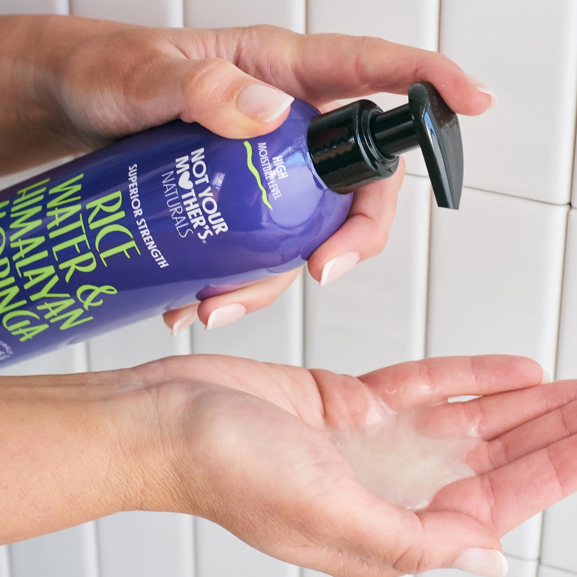 Not Your Mother's Naturals Superior Strength Shampoo & Conditioner Set - 15.2 fl oz - Sulfate-Free Hair Products - Rice Water & Himalayan Moringa - Image 6