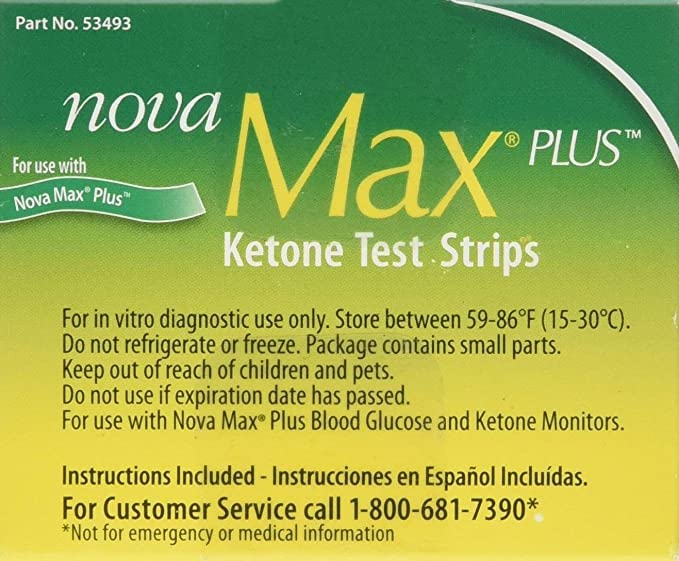 Nova Max Plus Ketone Test Strips 10 Count, (40 Total) - Image 4
