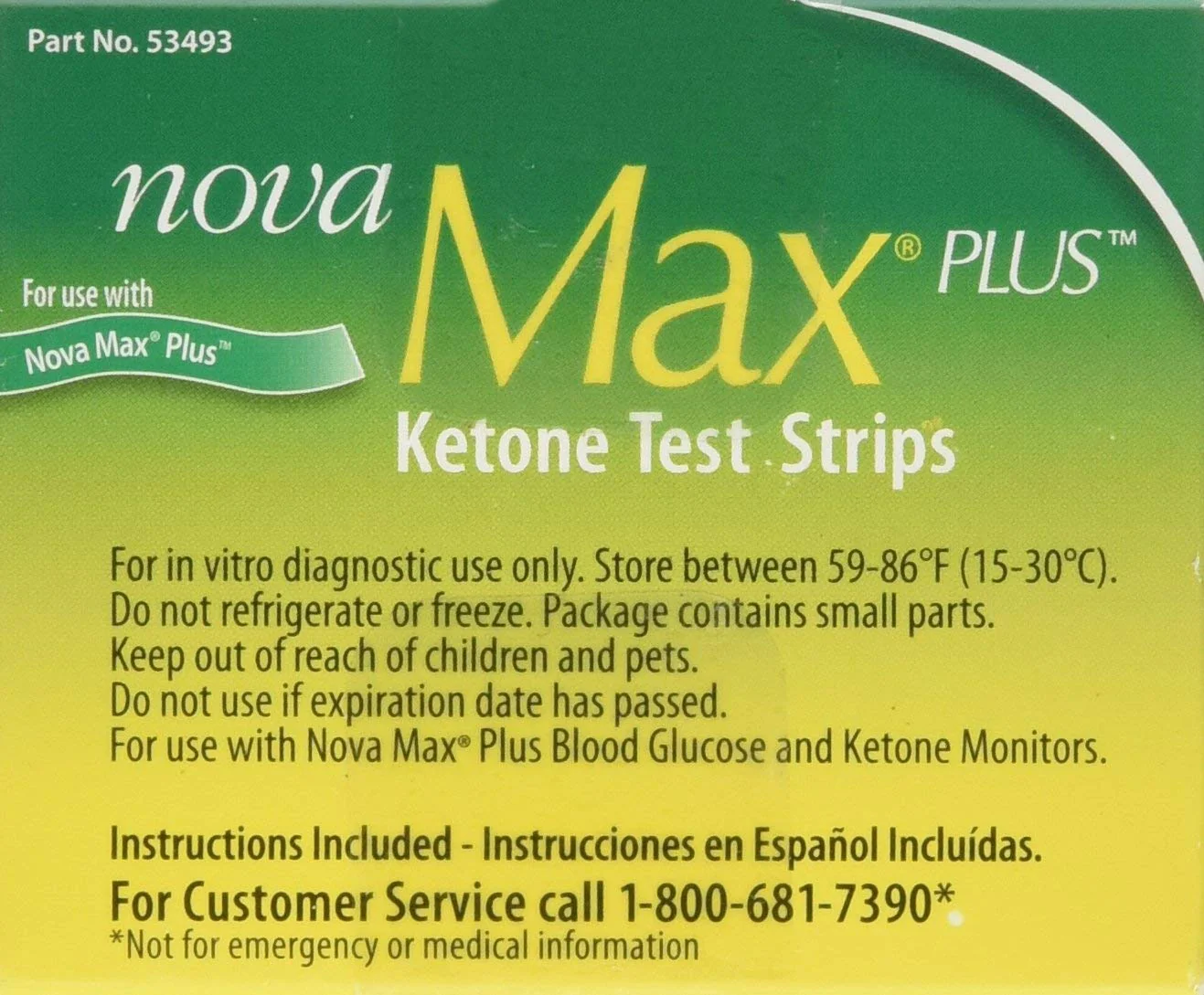 Nova Max Plus Ketone Test Strips - Box of 10 - Image 3