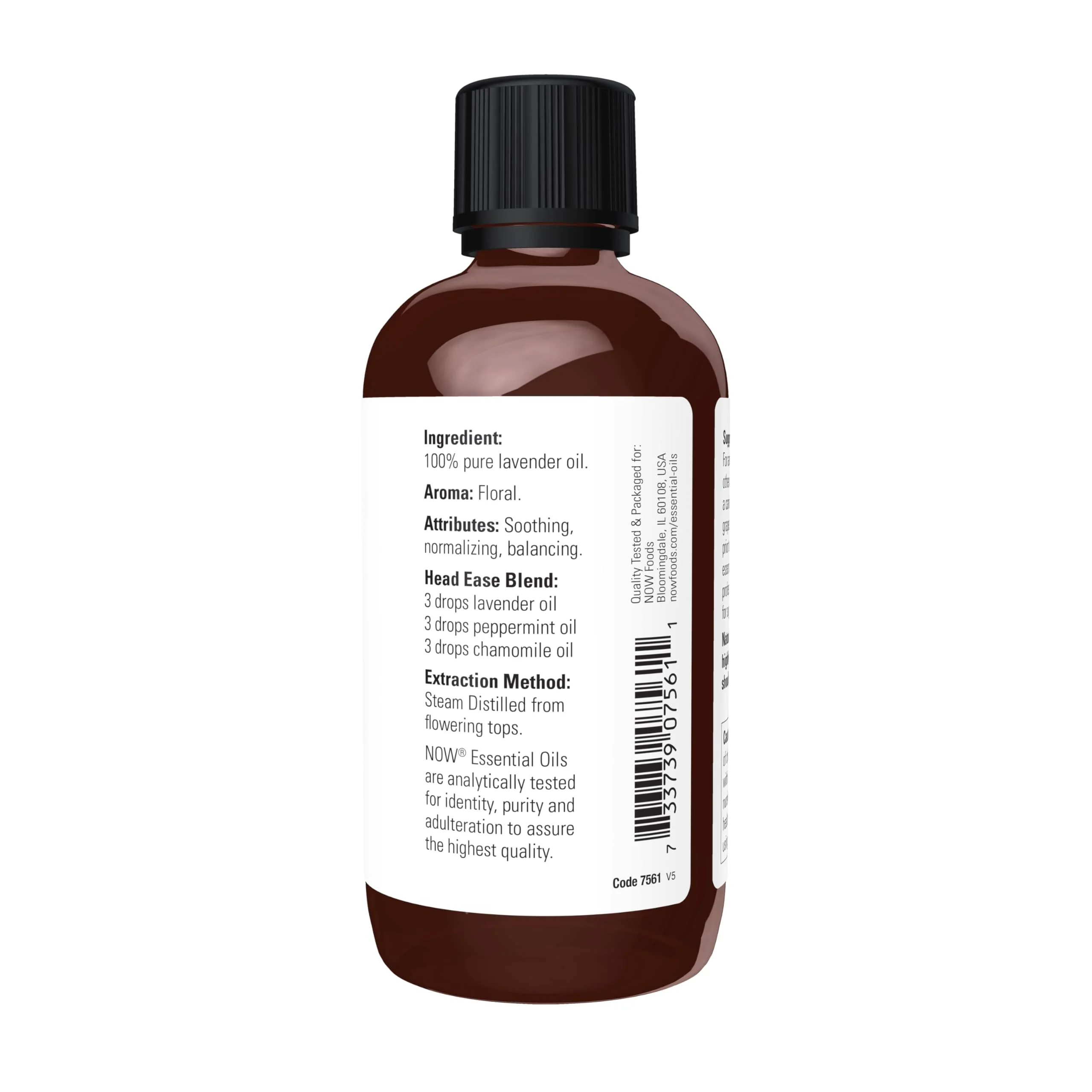 NOW Essential Oils, Lavender Oil, Soothing Aromatherapy Scent, Steam Distilled, 100% Pure, Vegan, Child Resistant Cap, 4-Ounce - Image 6