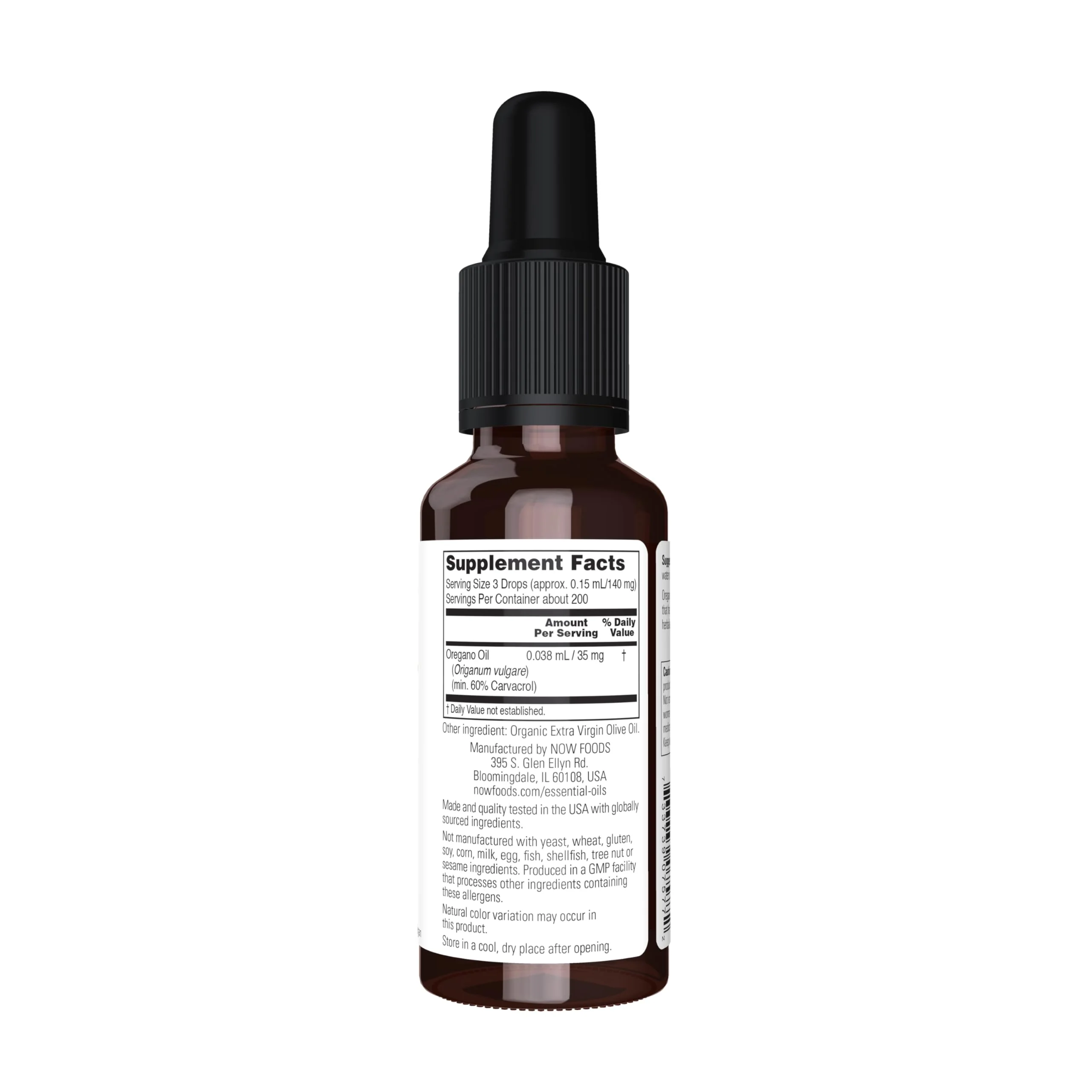NOW Essential Oils, Oil of Oregano, 25% Blend of Pure Oregano Oil in Pure Olive Oil, Comforting Aromatherapy Scent, Steam Distilled, Vegan, Child Resistant Cap, 1-Ounce - Image 6
