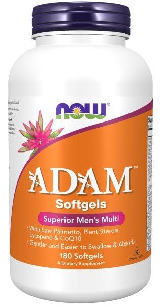 NOW Foods AdamTM Men's Multiple Vitamin -Softgels,180 Count (Pack of 1) - Image 7