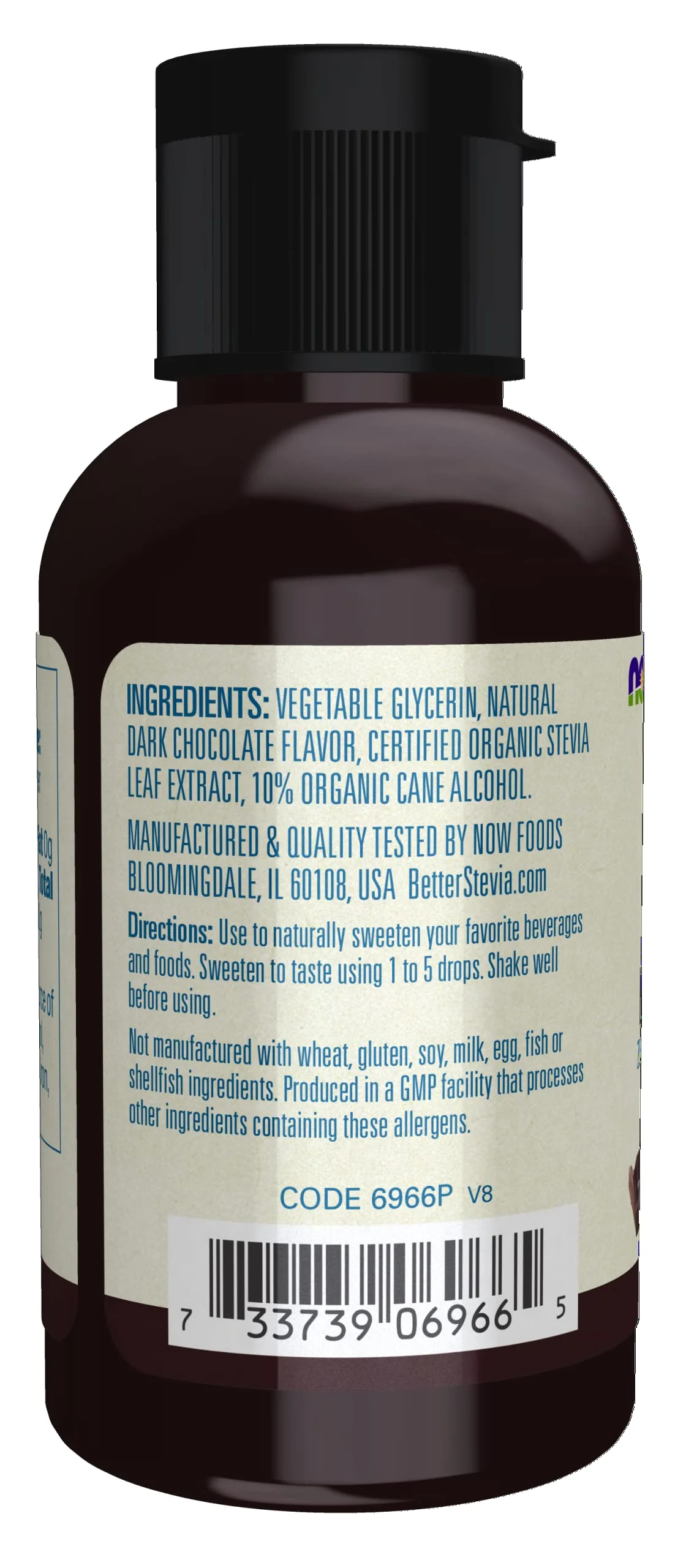 NOW Foods, Better Stevia Liquid, Dark Chocolate, Zero-Calorie Liquid Sweetener, Low Glycemic Impact, Certified Non-GMO, 2-Ounce - Image 4