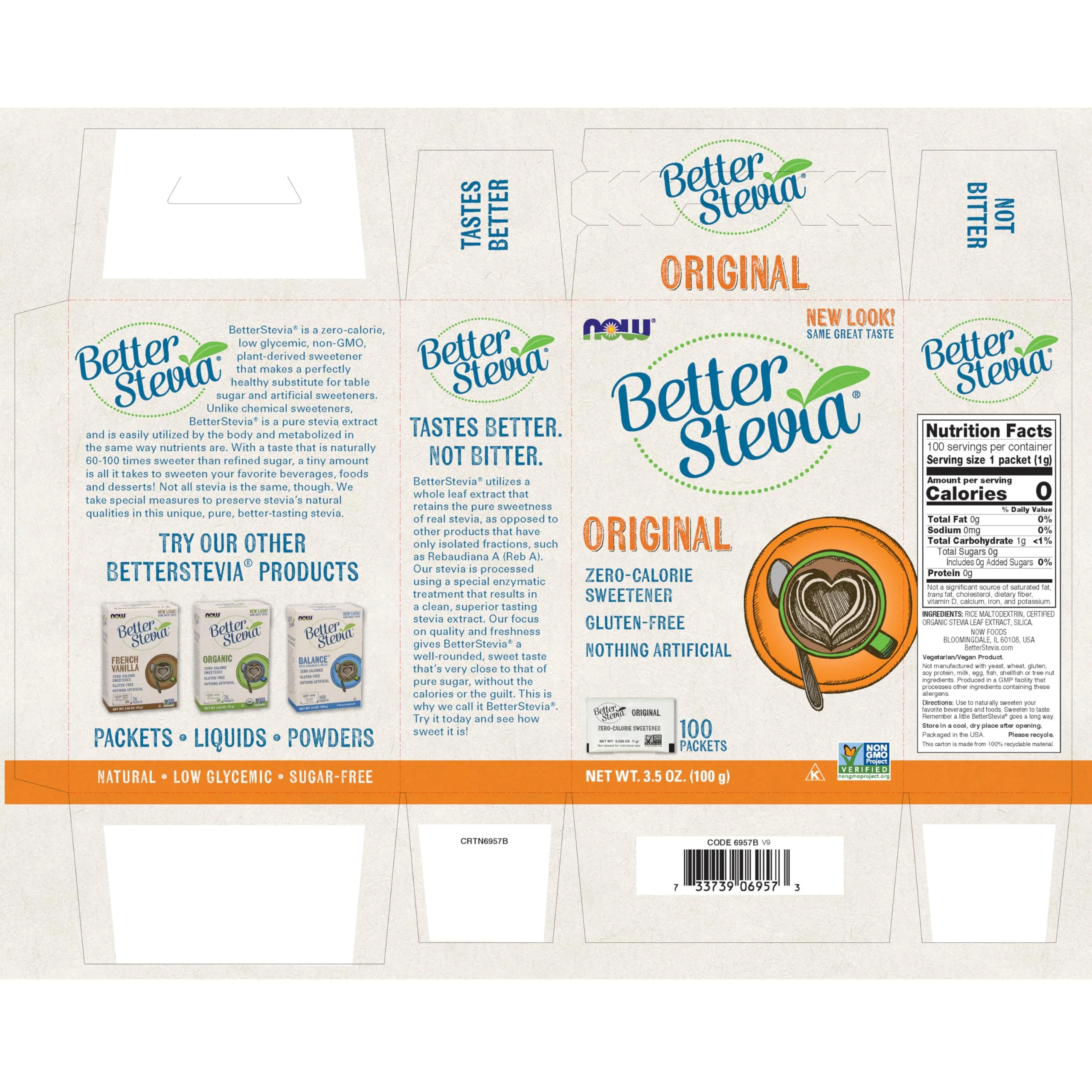 NOW Foods BetterStevia Zero-Calorie Granulated Sweetener Packets, Keto Friendly, Suitable for Diabetics, No Erythritol, 100 Packets - Image 6