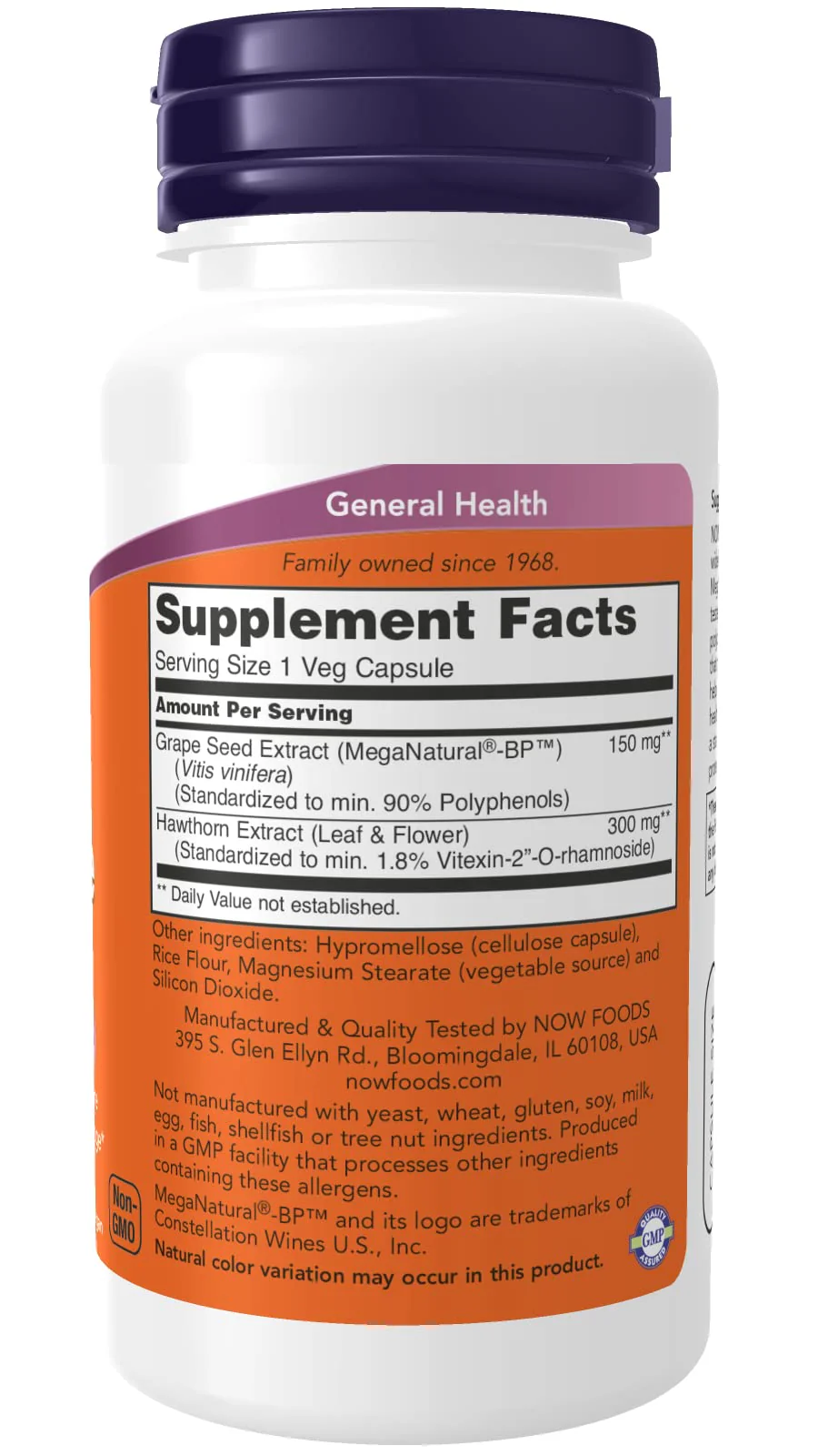 Now Foods Blood Pressure Health 90 Vcaps, 2 Pack - Image 2
