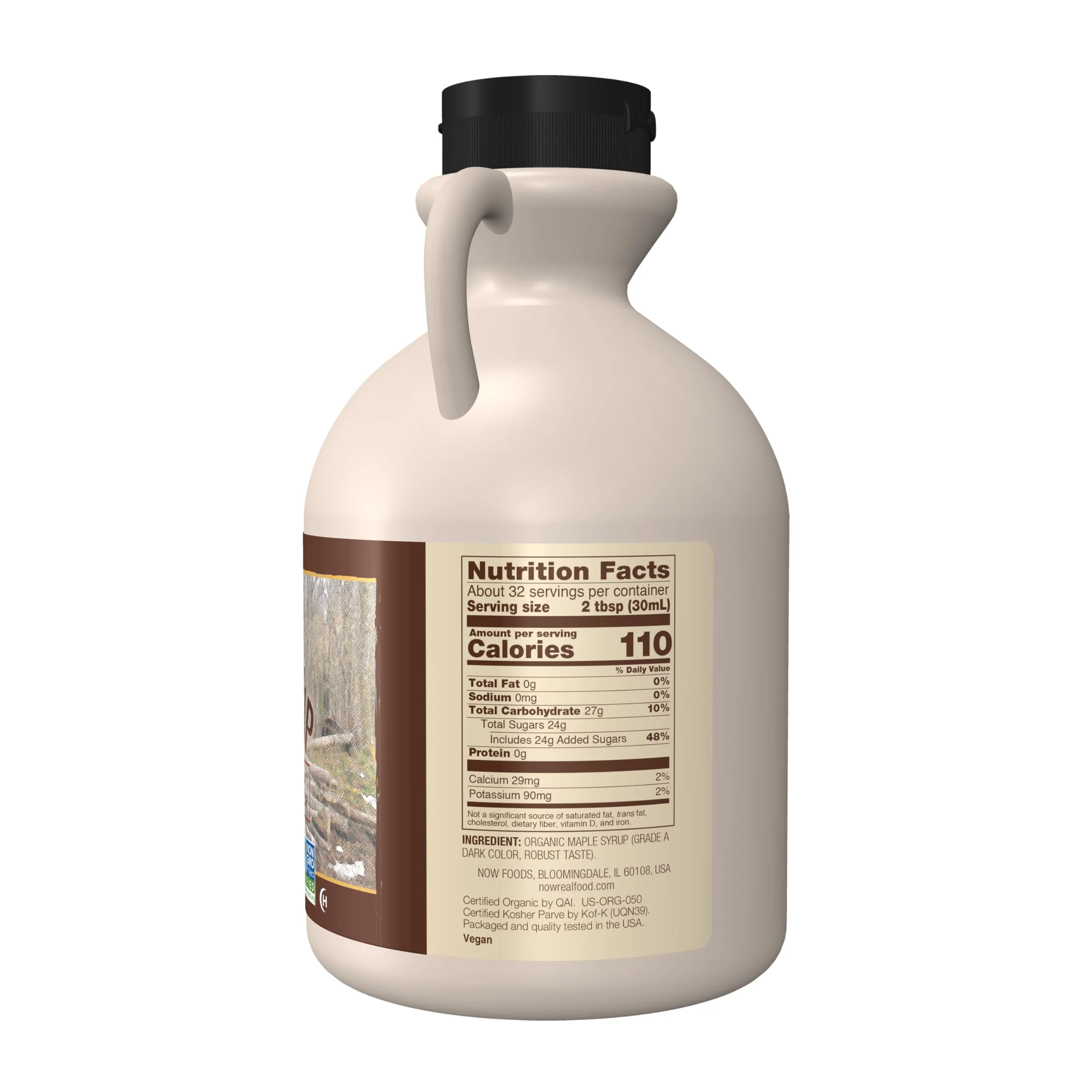 NOW Foods, Certified Organic Maple Syrup, Grade A Dark Color, Certified Non-GMO, Pure, Robust Taste, 32-Ounce - Image 6