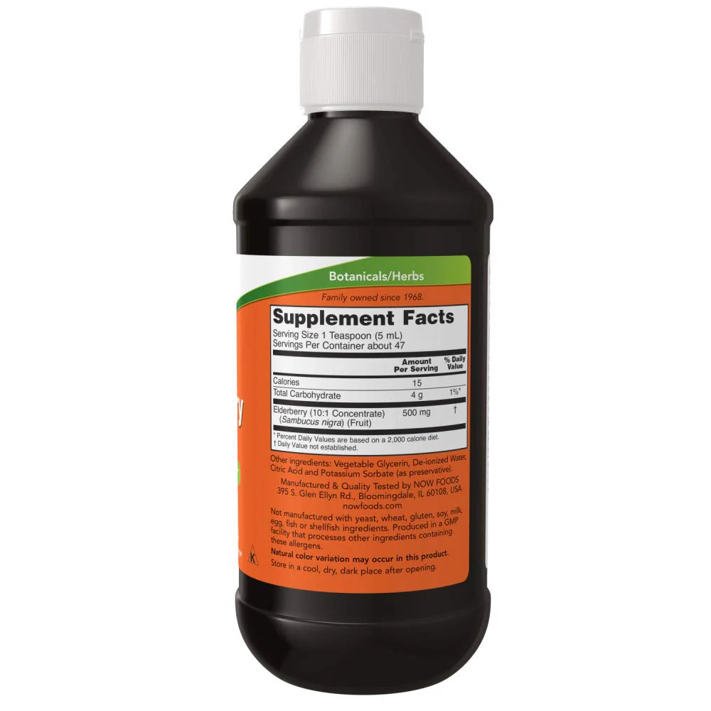NOW Foods Elderberry Liquid, 8 Oz (Pack of 2) - Image 2