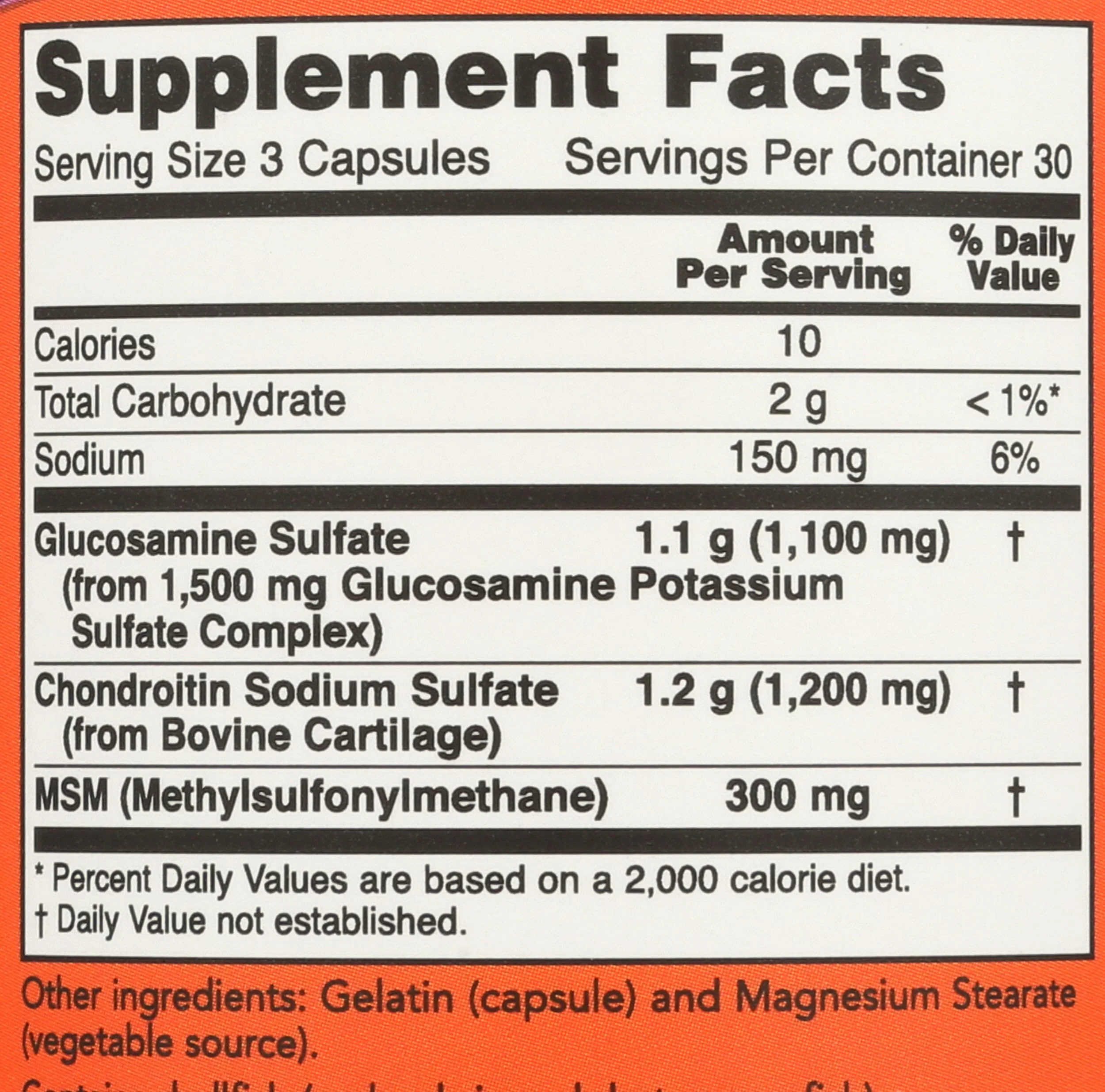 NOW Foods Glucosamine & Chondroitin with MSM, 90 Count - Image 6