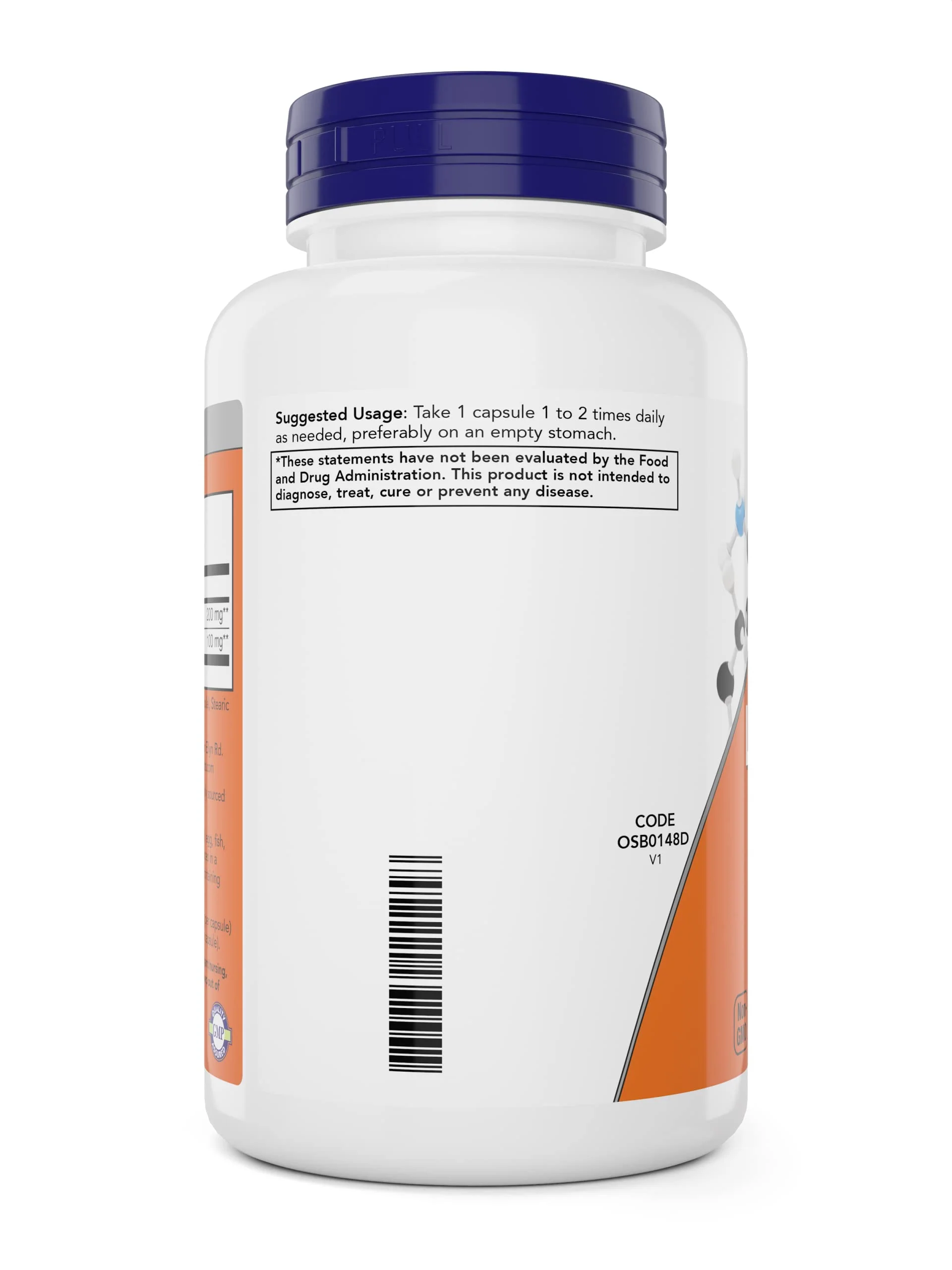 NOW Foods L-Theanine, Double Strength 200 mg Per Cap - 180 Veg Capsules (Pack of 2) (360 Total caps) - Enhanced with 100mg Inositol - Vegetarian, Non-GMO - Ltheanine 200mg Supplement - Image 6