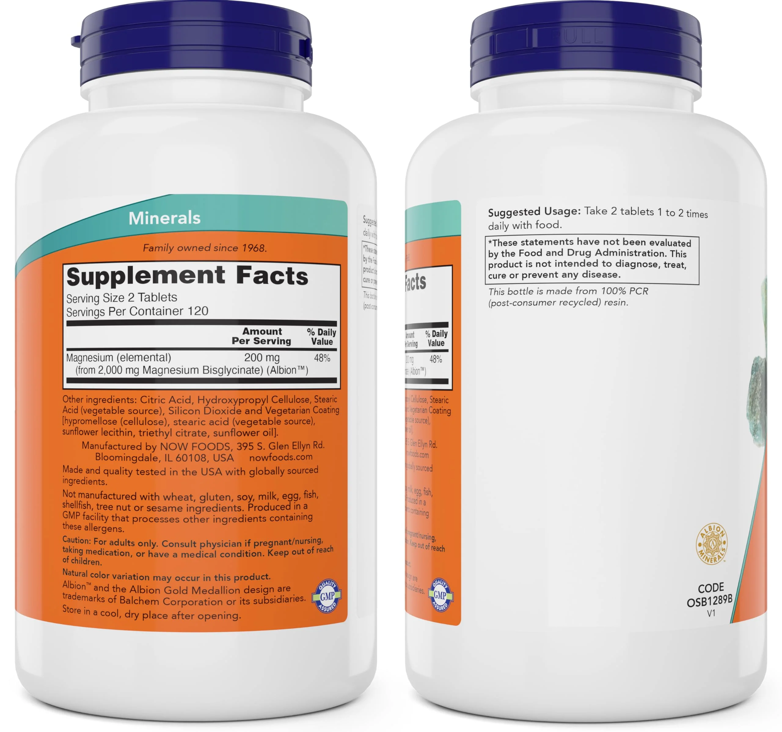 Now Foods Magnesium Glycinate, 240 Tablets - Supports Healthy Muscle and Nerve Functions - Non-GMO - Image 8