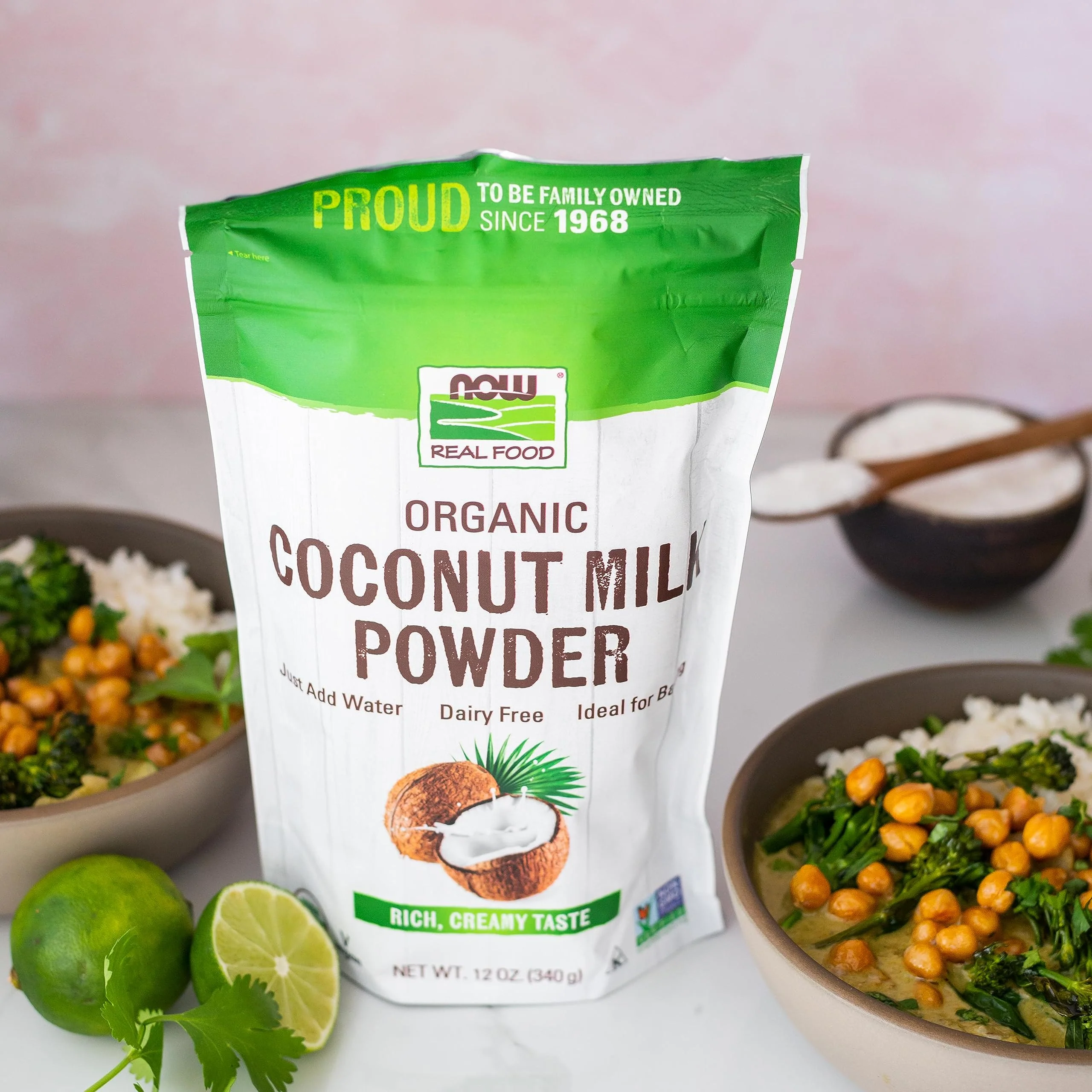NOW Foods, Organic Coconut Milk Powder, Dairy Free/ Vegan, Just Add Water, 12-Ounce - Image 3