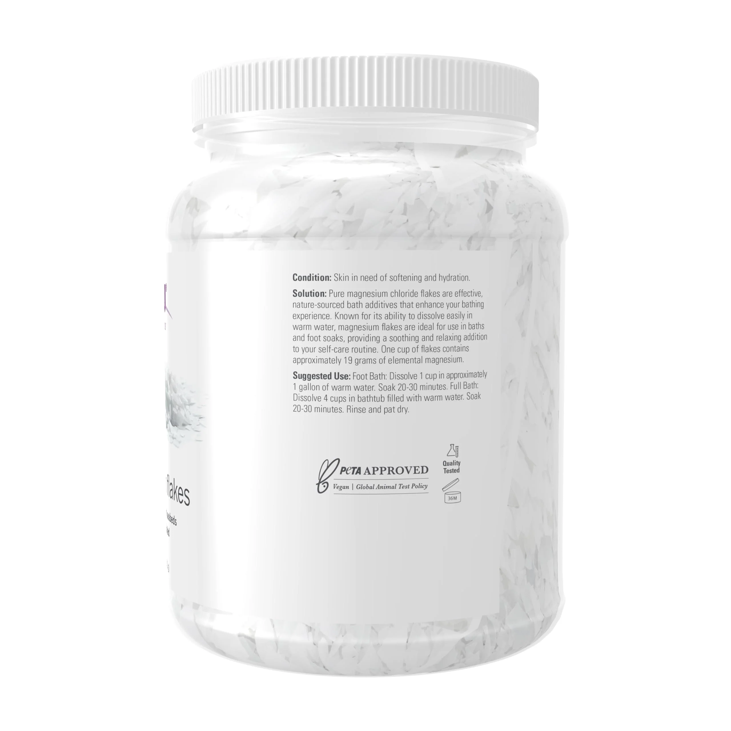 NOW Foods Solutions, Magnesium Flakes, 100% Pure, from the Ancient Zechstein Seabed, Highly Concentrated, 54-Ounce - Image 7