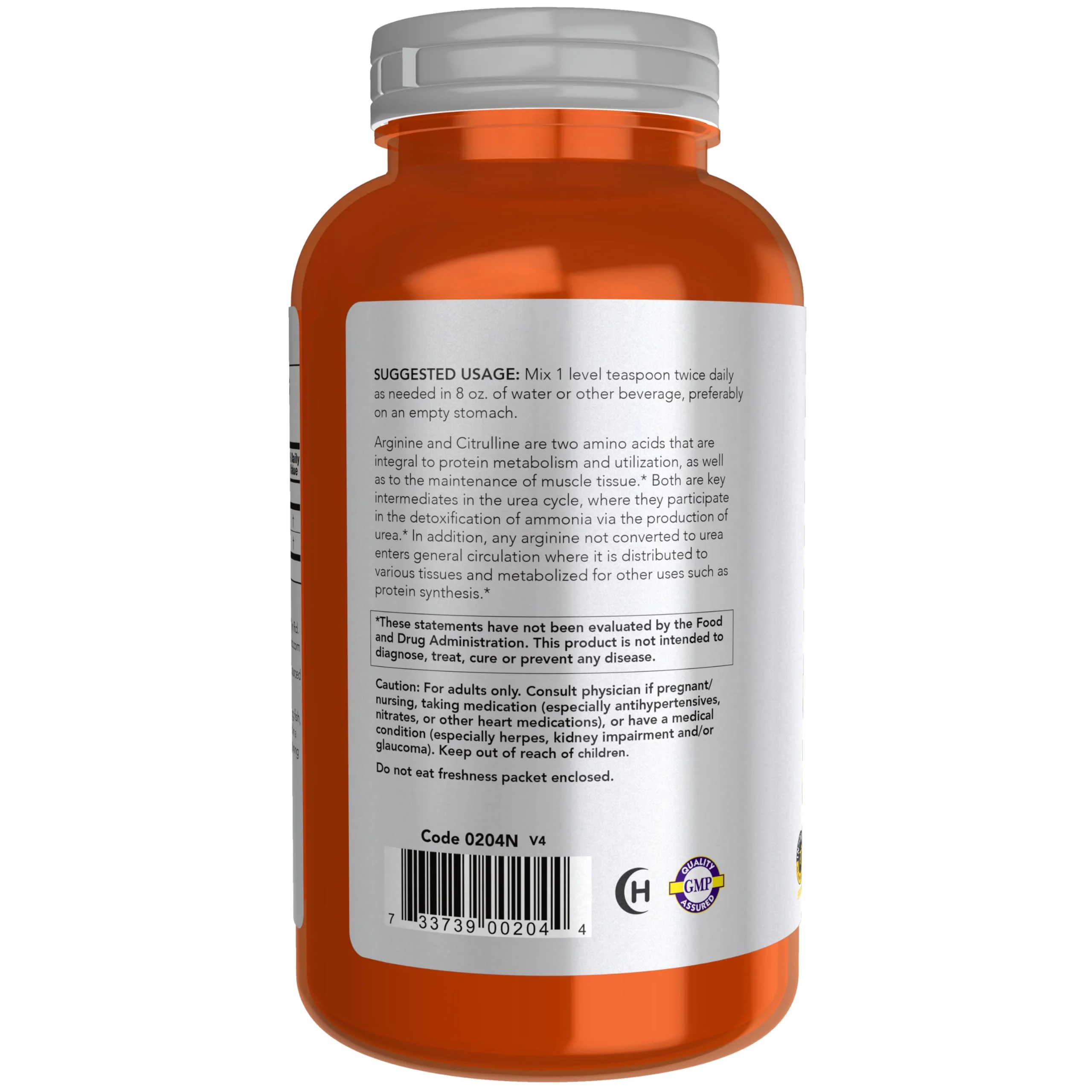 NOW Foods Sports Nutrition, Arginine & Citrulline Powder, 1:1 Ratio, Amino Acid, 12-Ounce - Image 8