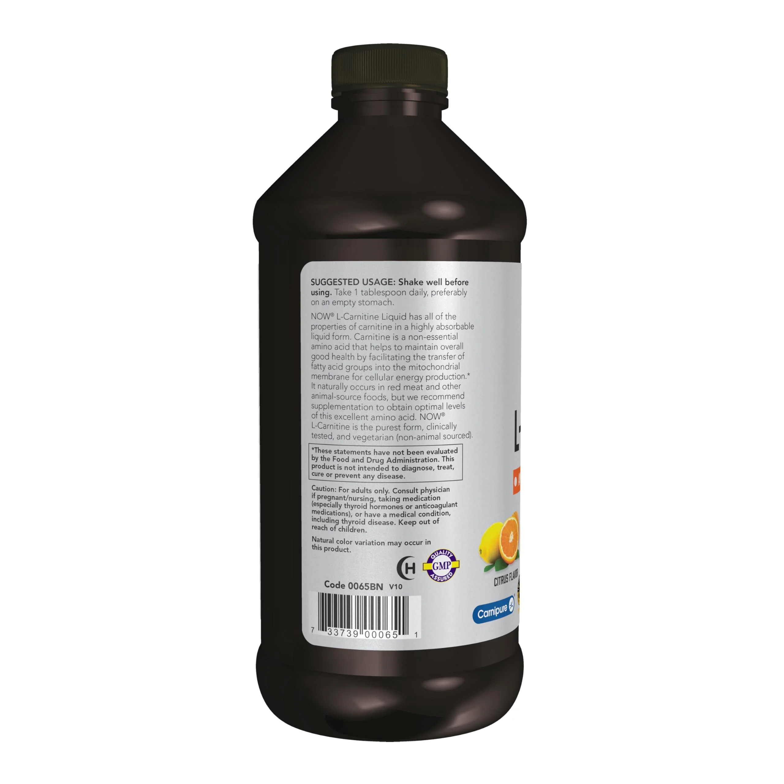 NOW Foods Sports Nutrition, L-Carnitine Liquid 1000 mg, Highly Absorbable, Citrus, 16-Ounce - Image 8