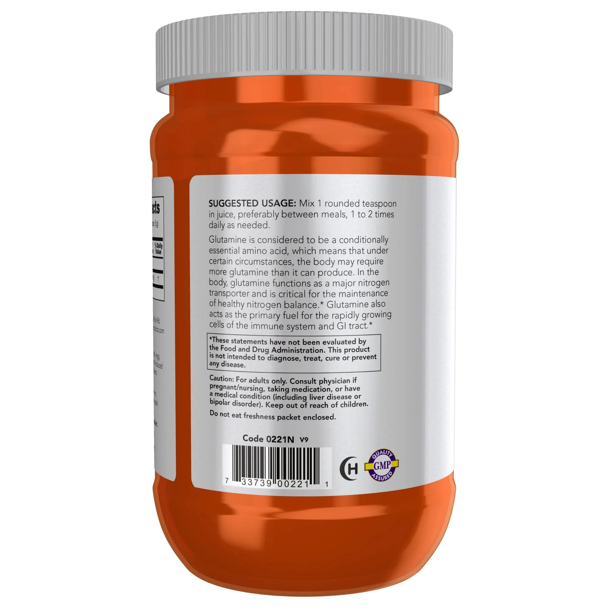 NOW Foods Sports Nutrition, L-Glutamine Pure Powder, Nitrogen Transporter*, Amino Acid, 1-Pound - Image 4