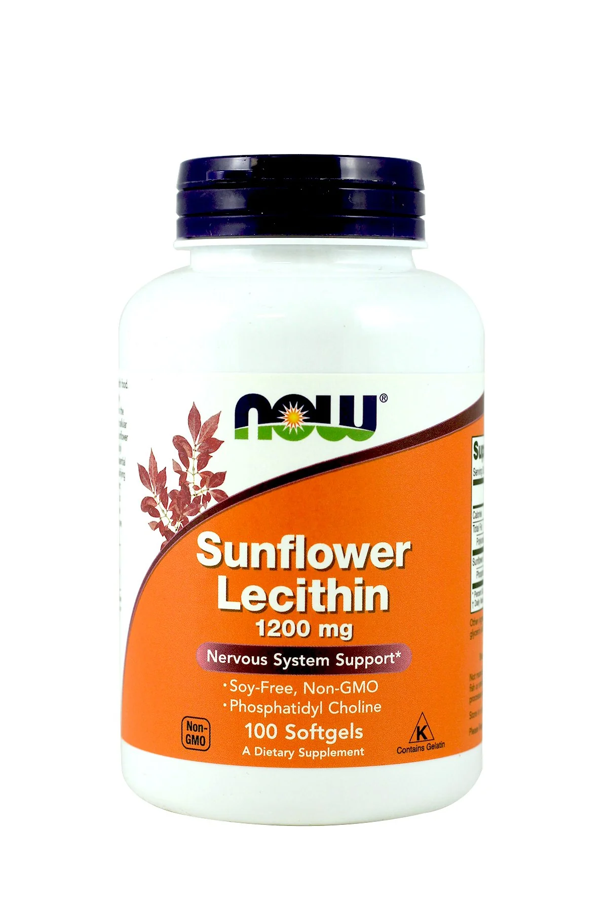 NOW Foods Sunflower Lecithin 1,200 Mg Softgels, 2 Pk