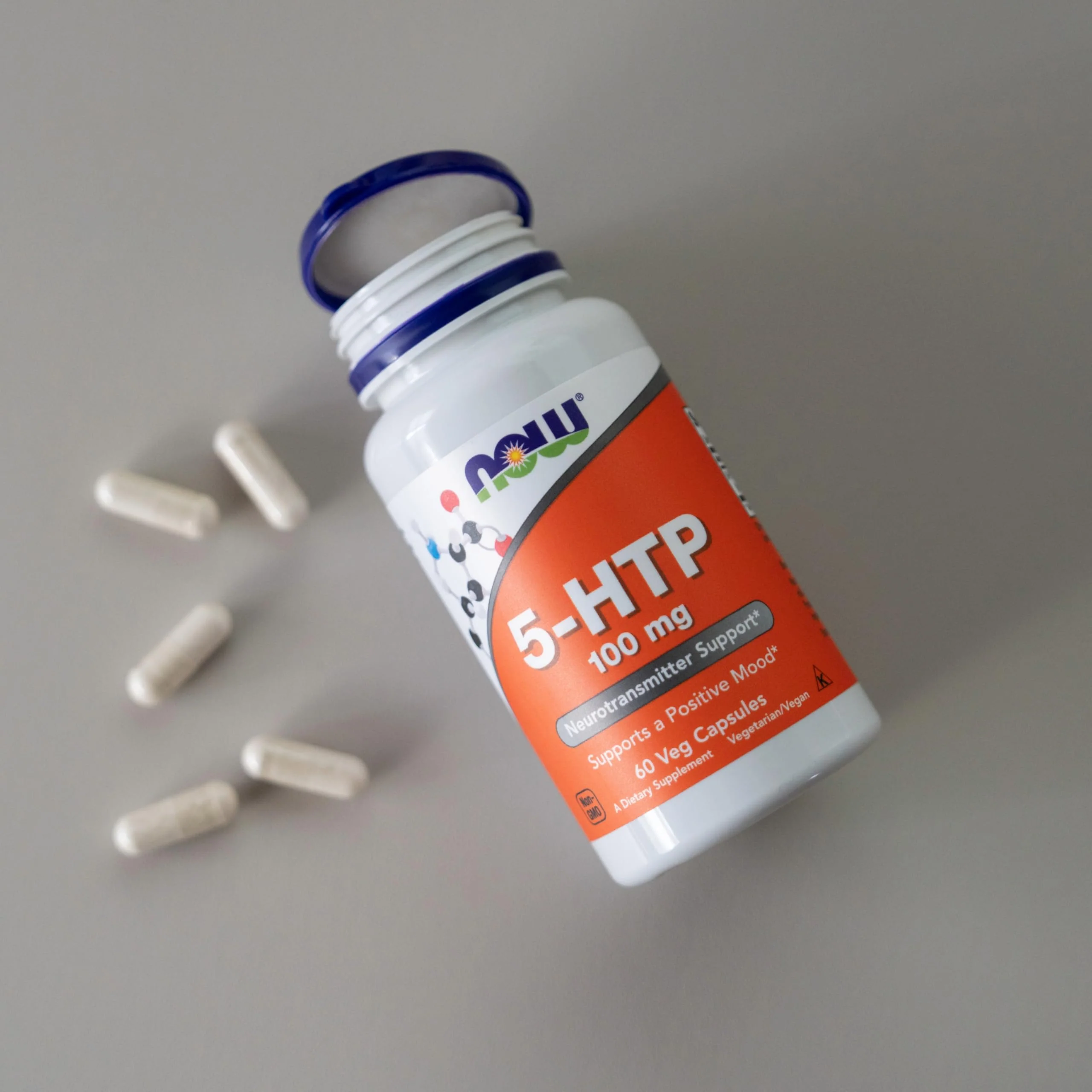 NOW Foods Supplements, 5-HTP (5-hydroxytryptophan) 100 mg, Neurotransmitter Support*, 60 Veg Capsules - Image 4
