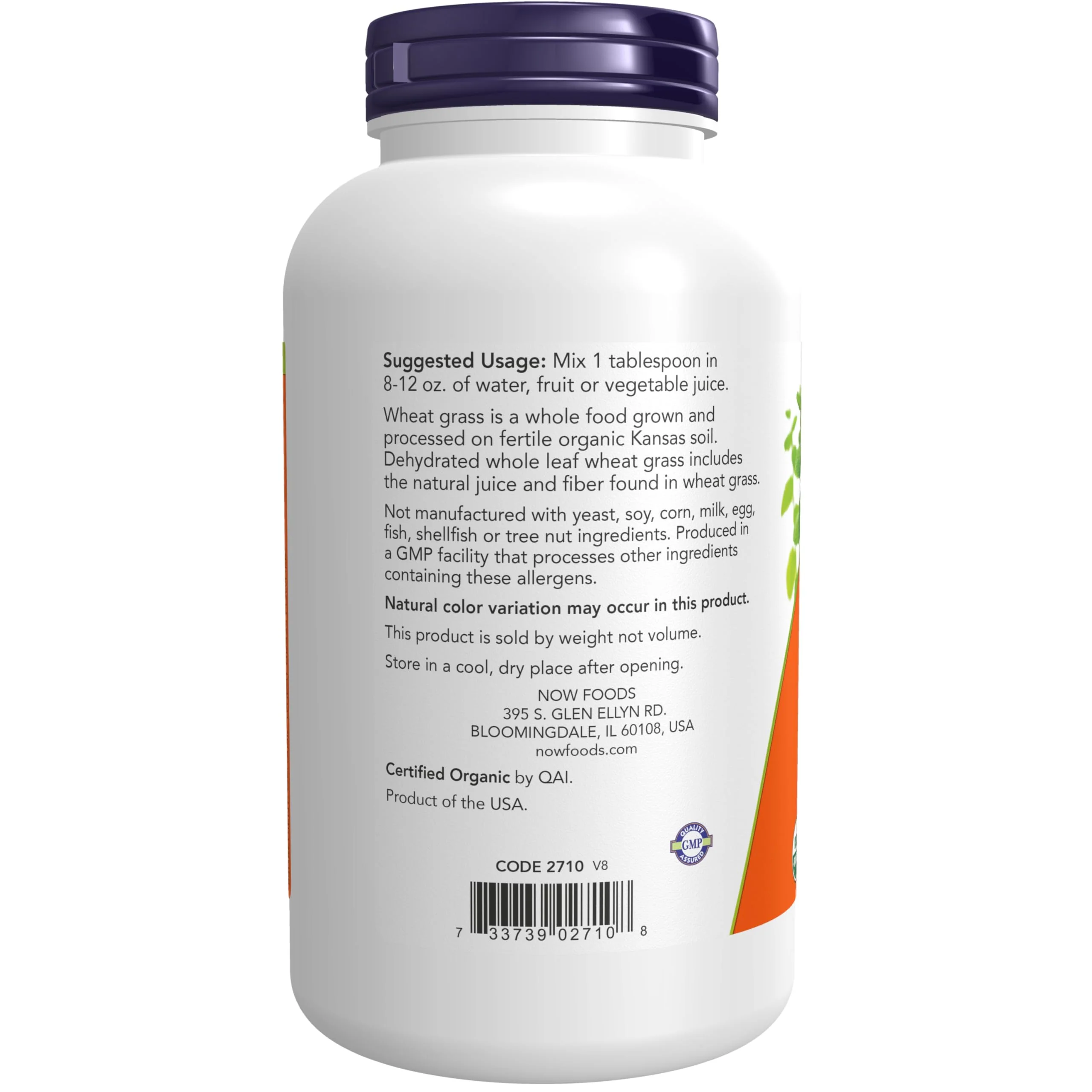 NOW Foods Supplements, Certified Organic and Non-GMO, Wheat Grass Powder, Green Superfood, 9-Ounce - Image 6