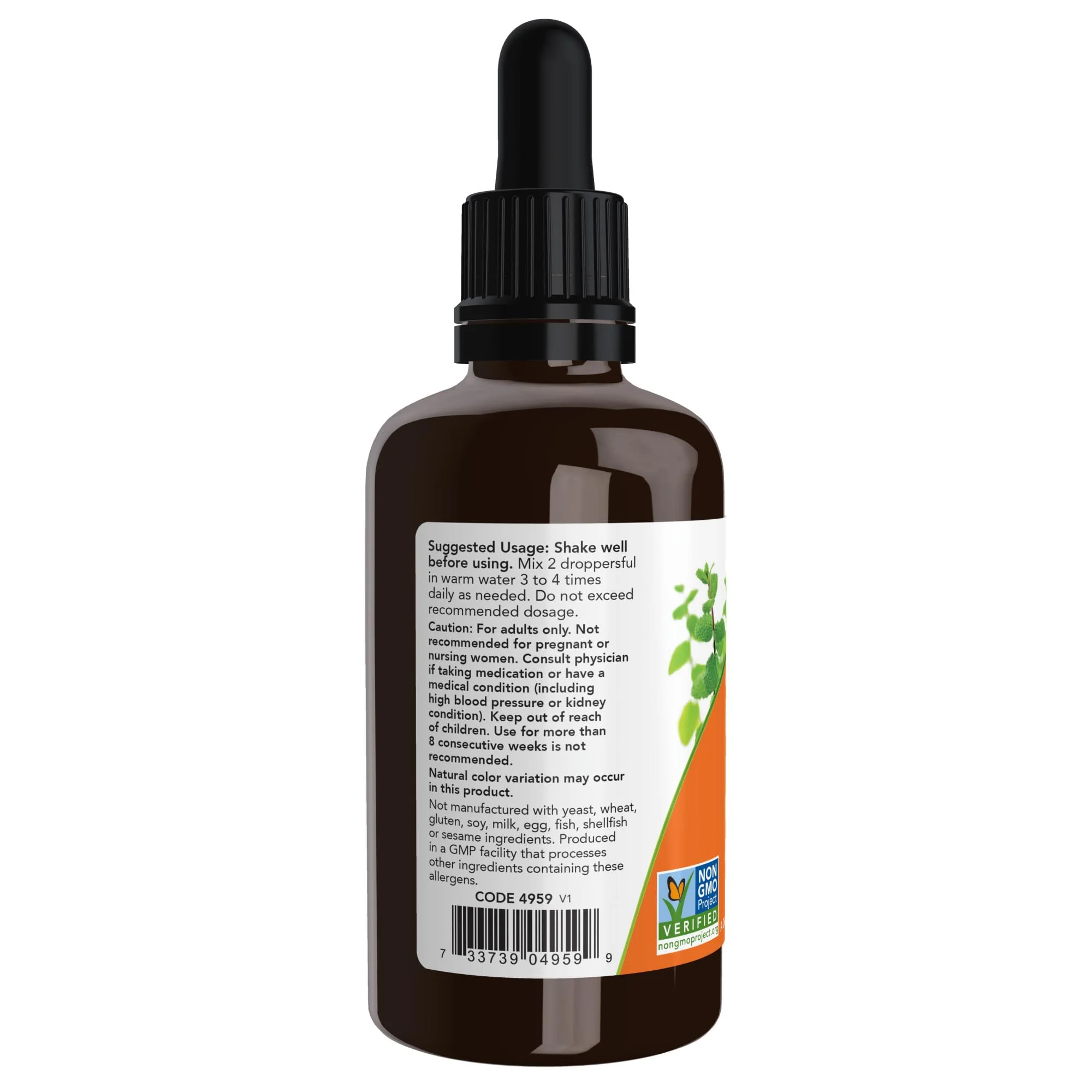 Now Foods Supplements, Certified Organic Licorice Root 2 fl. oz - Image 6