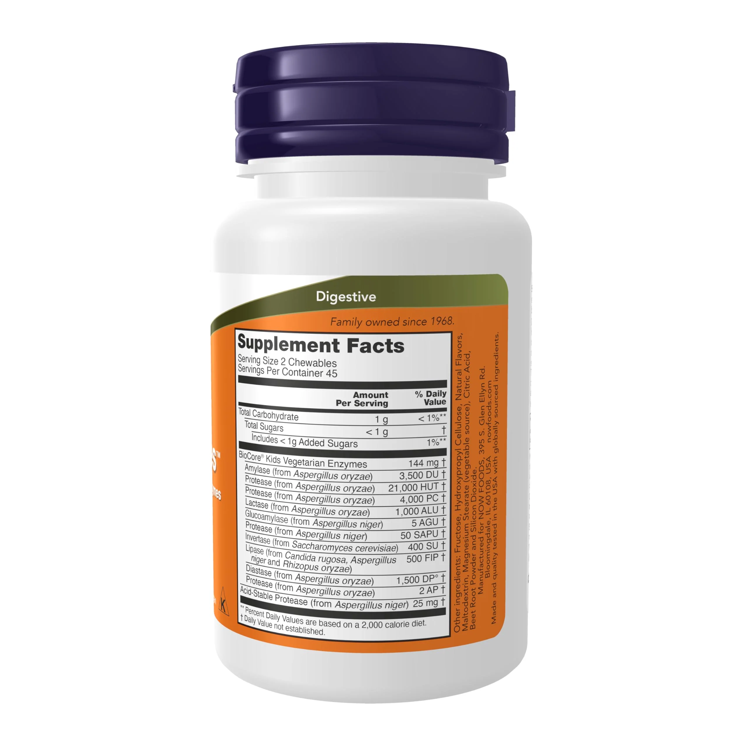 NOW Foods Supplements, ChewyZymes, Broad Spectrum Chewable Enzymes, Berry Flavor, 90 Chewables - Image 7