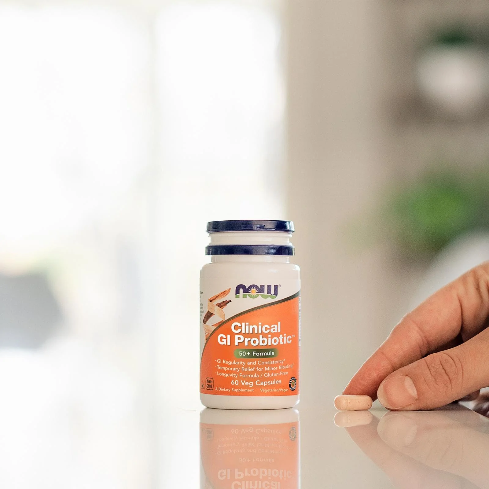 NOW Foods Supplements, Clinical GI Probiotic™, 50+ Formula, Strain Verified, 60 Veg Capsules - Image 6