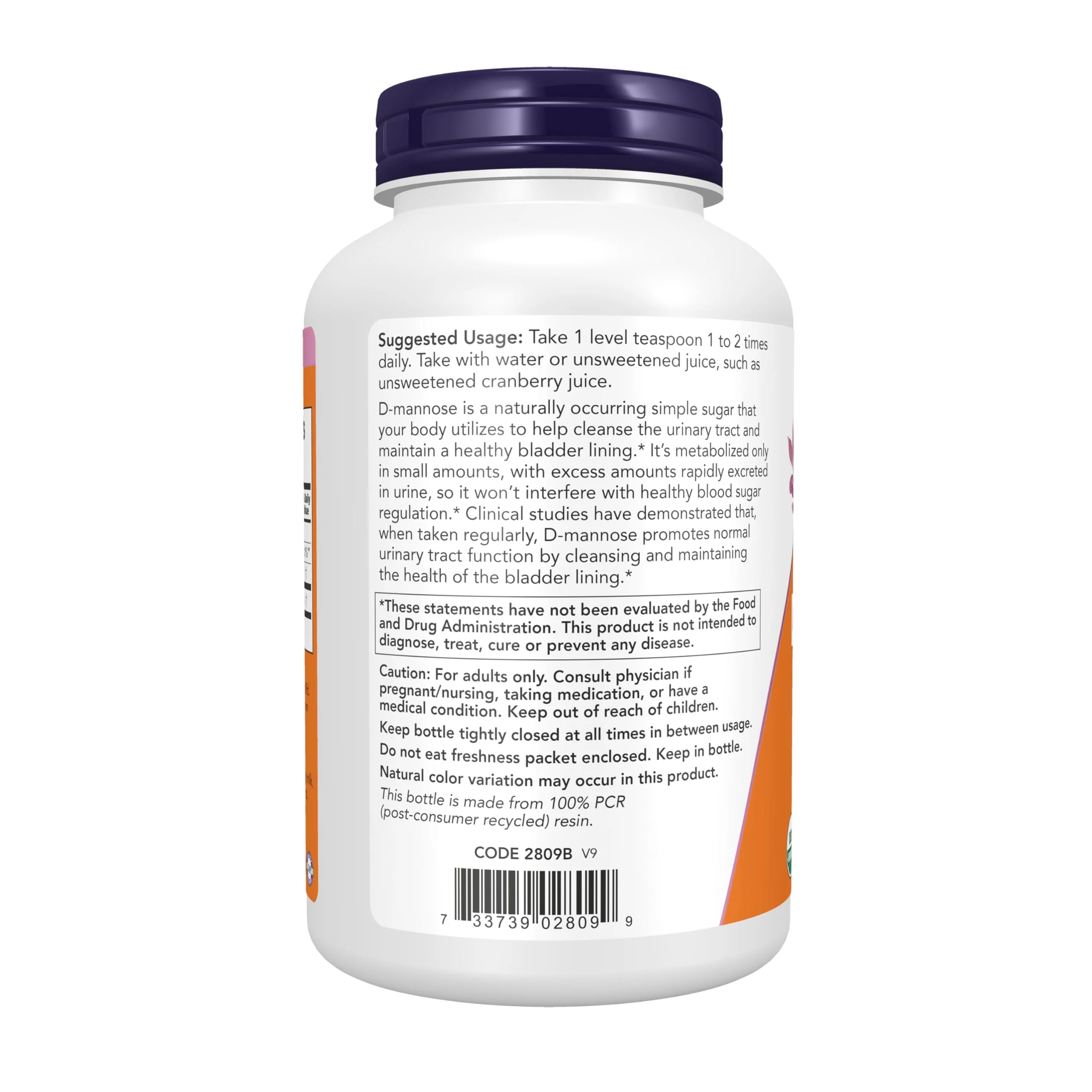 NOW Foods Supplements, D-Mannose Powder, Non-GMO Project Verified, Healthy Urinary Tract*, 6-Ounce - Image 7