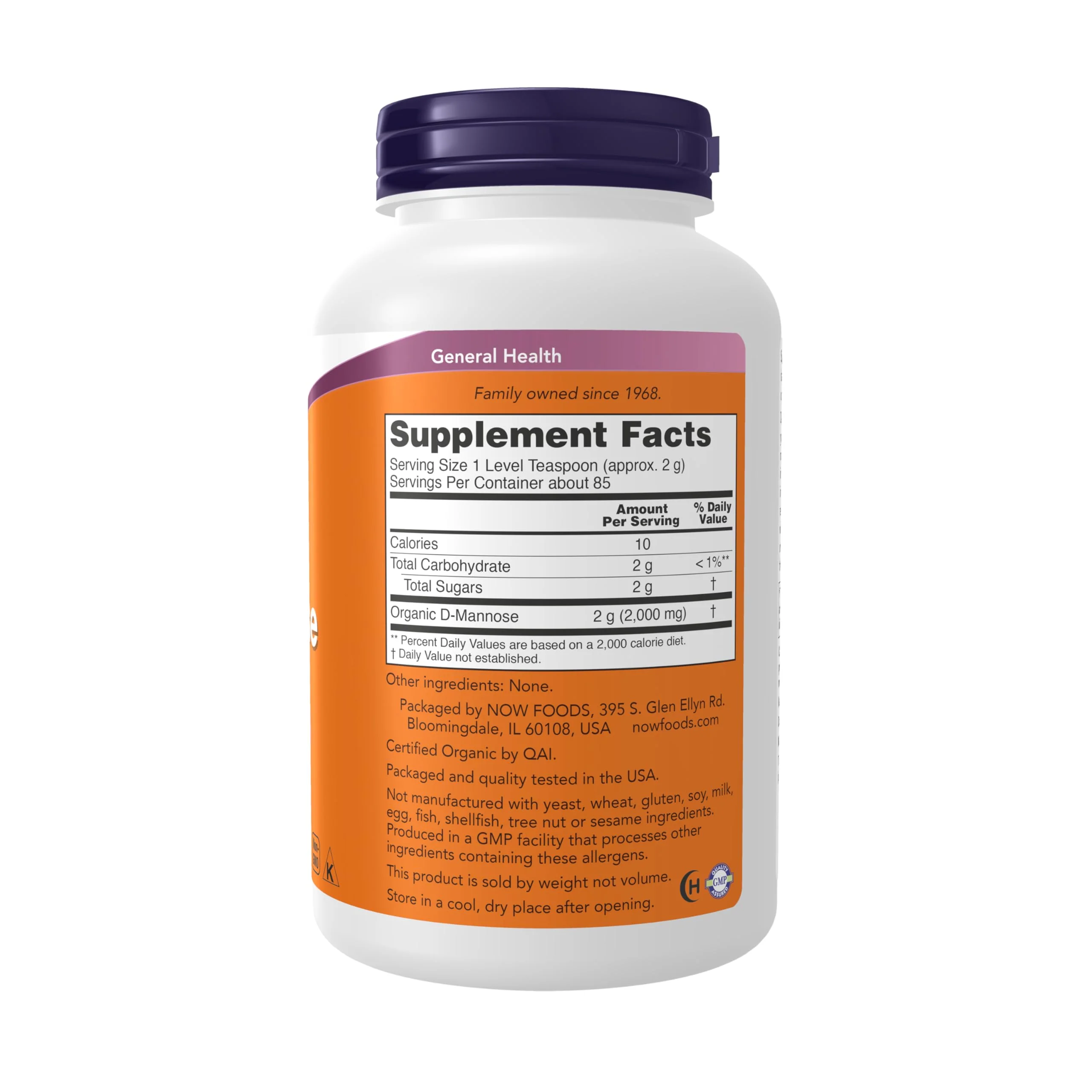 NOW Foods Supplements, D-Mannose Powder, Non-GMO Project Verified, Healthy Urinary Tract*, 6-Ounce - Image 8