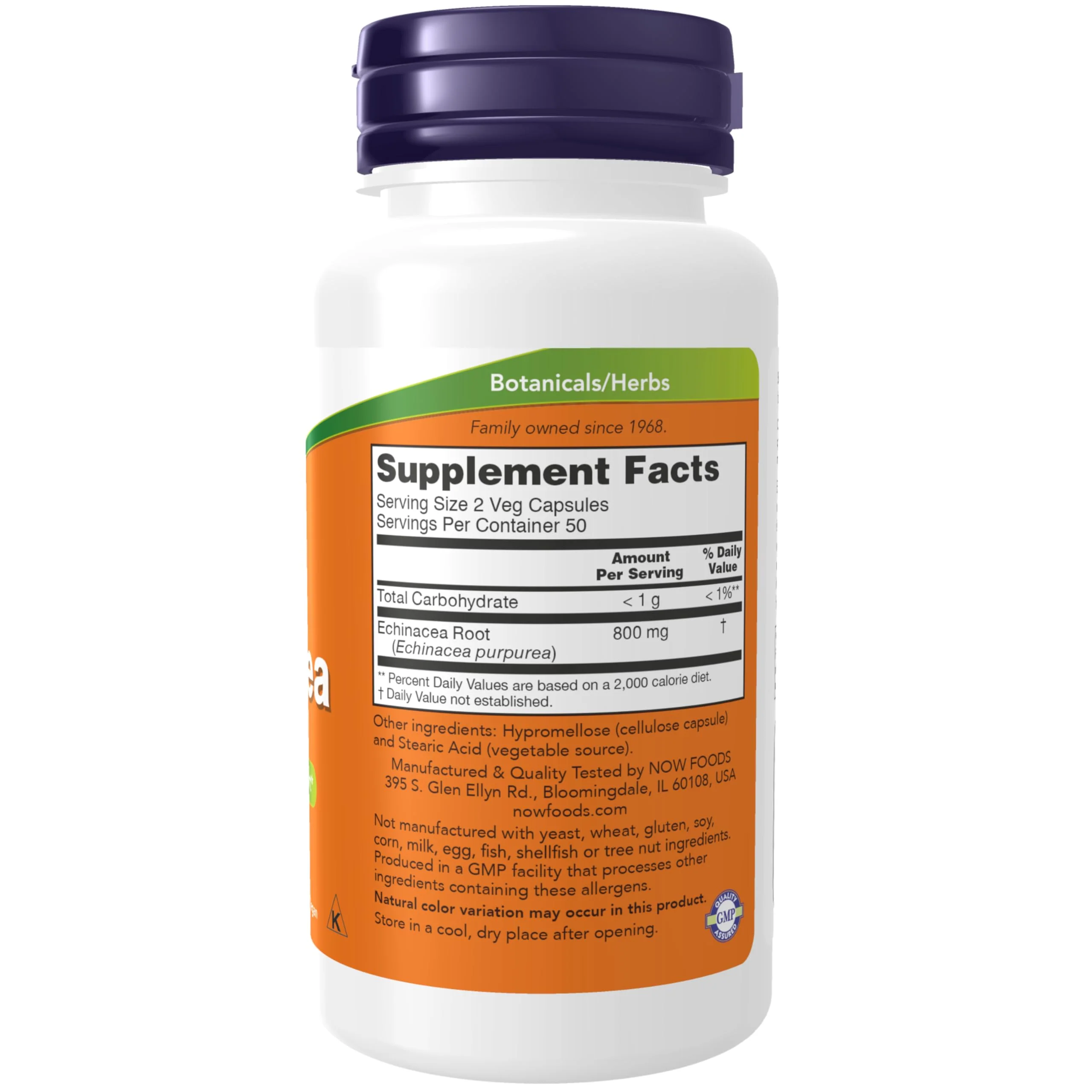 NOW Foods Supplements, Echinacea (Purpurea Root) 400 mg, Immune System Support*, 100 Veg Capsules - Image 7