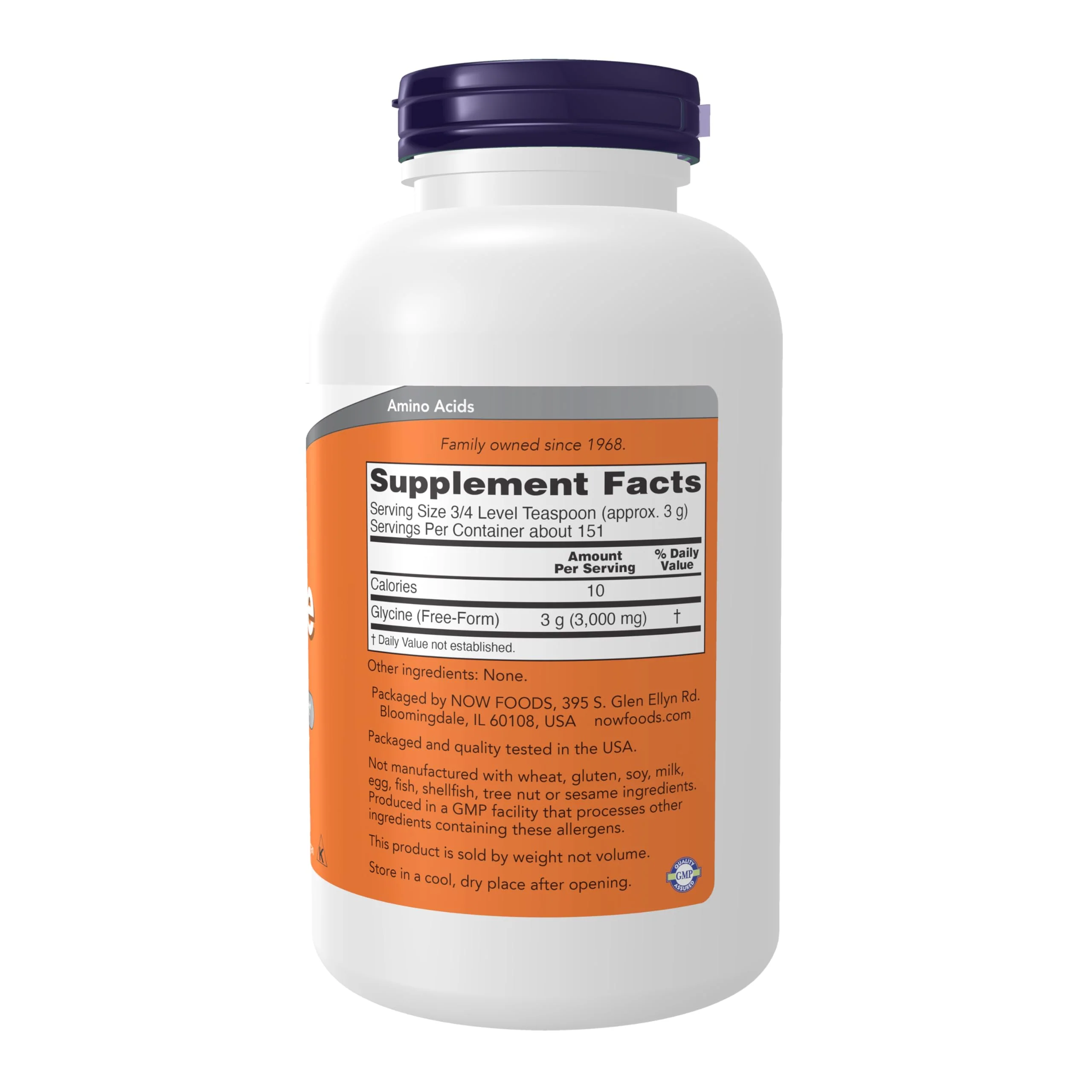 NOW Foods Supplements, Glycine Pure Powder, Promotes Restful Sleep*, Neurotransmitter Support*, 1-Pound - Image 7