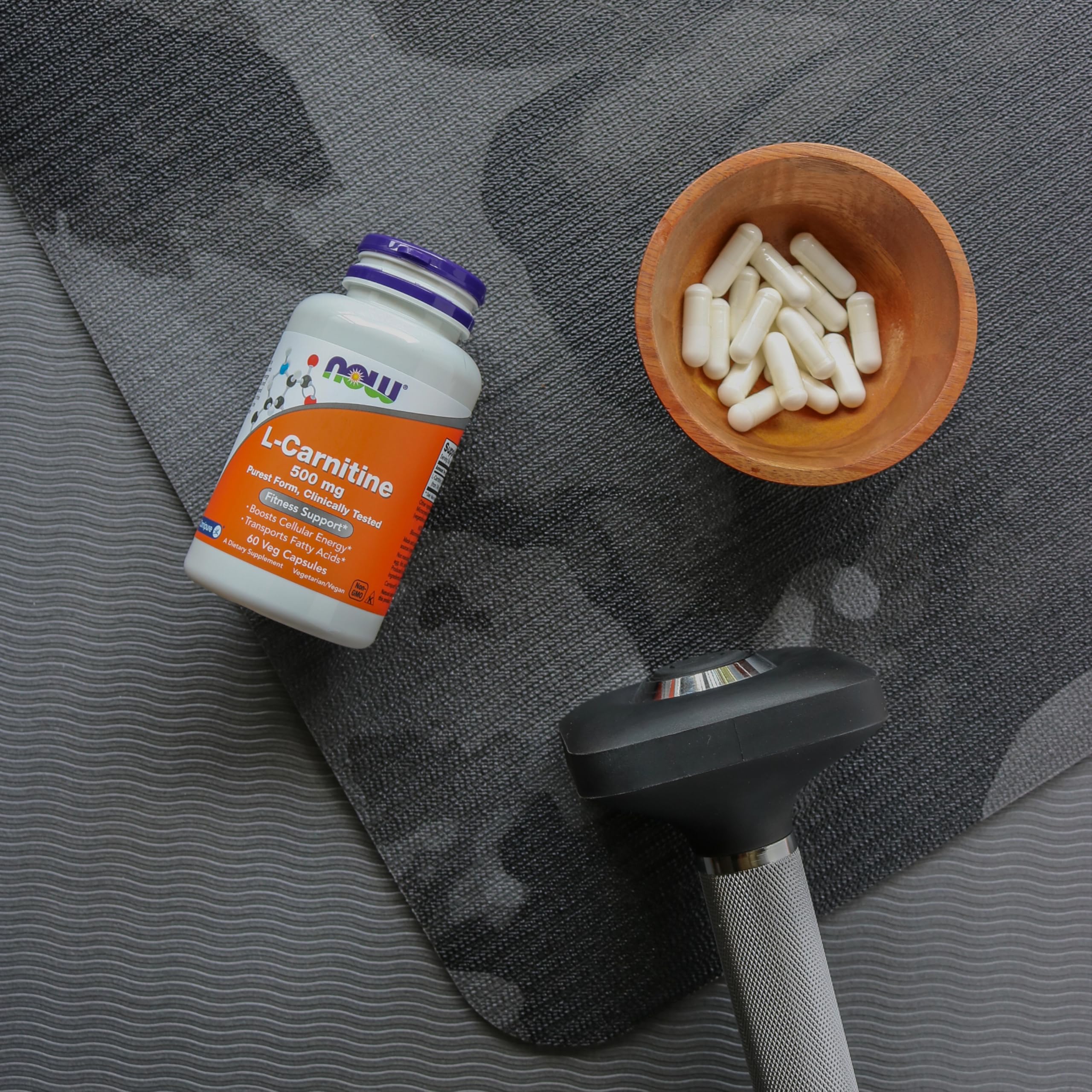 NOW Foods Supplements, L-Carnitine 500mg, Purest Form, Amino Acid, Fitness Support*, 60 Veg Capsules - Image 4