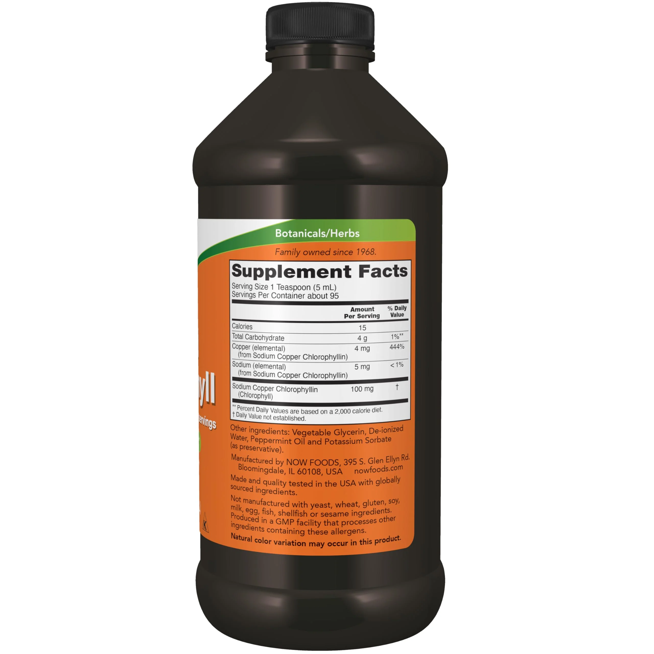 NOW Foods Supplements, Liquid Chlorophyll, Super Concentrated, Internal Deodorizer*,Boost Energy, Mint Flavor, 16-Ounce - Image 8