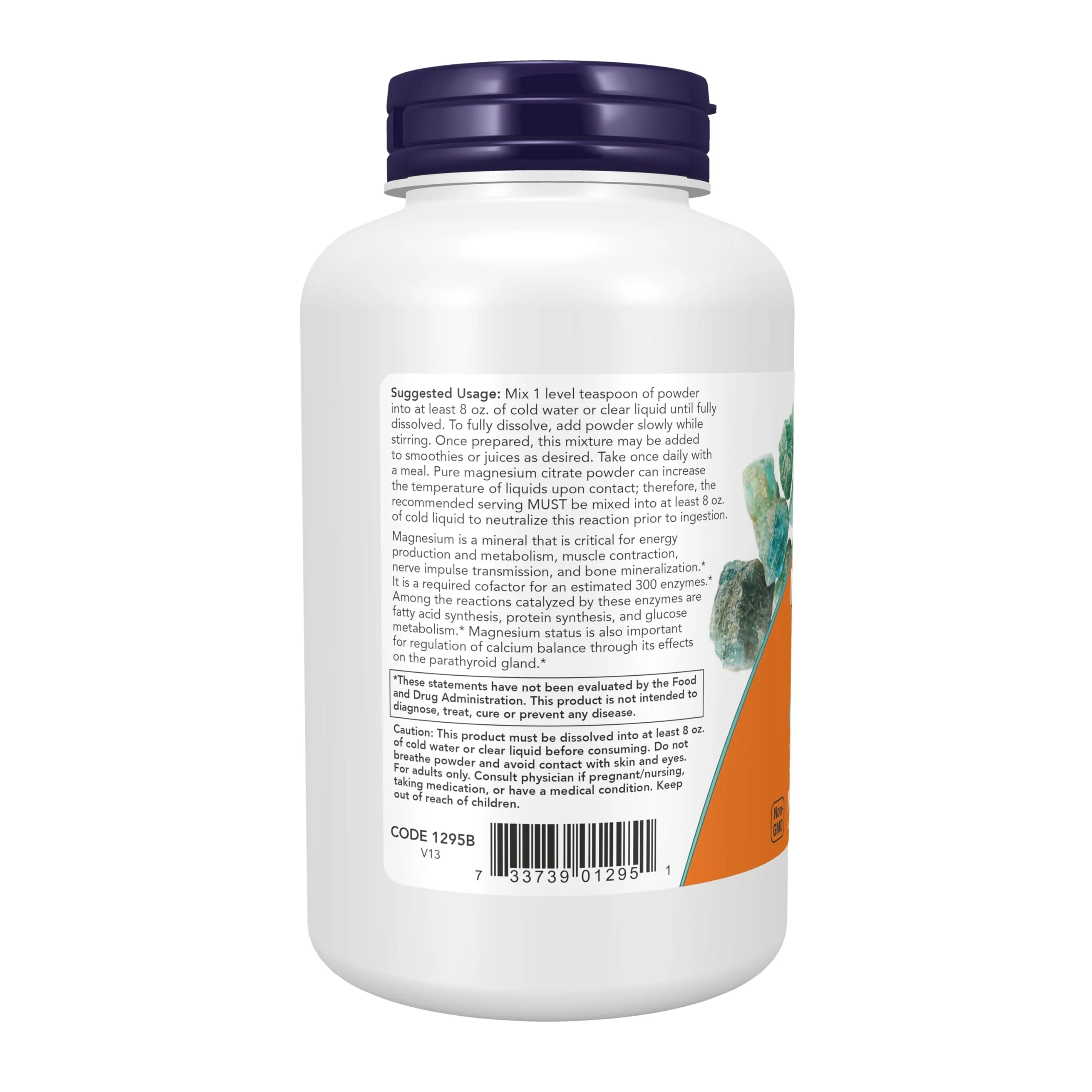 NOW Foods Supplements, Magnesium Citrate Pure Powder, Enzyme Function*, Nervous System Support*, 8-Ounce - Image 6